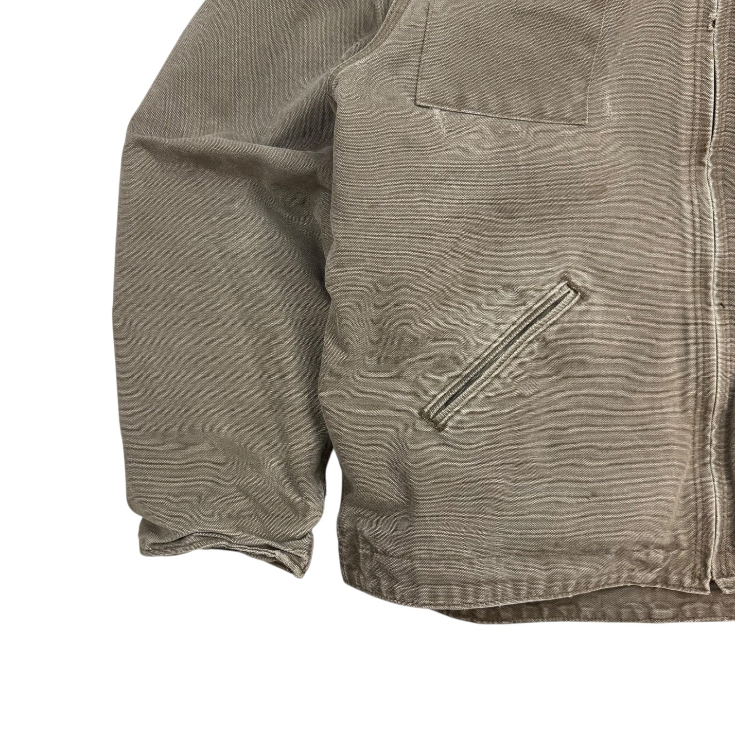 Vintage Carhartt Sierra Sandstone Sherpa Lined Jacket Brown