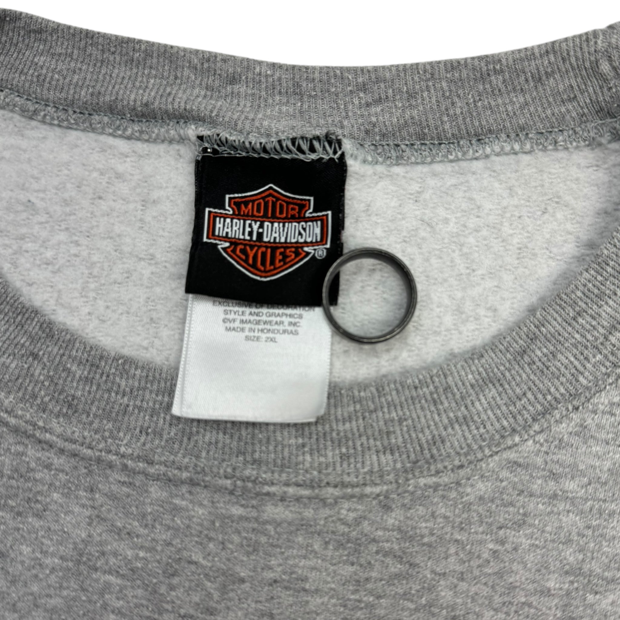 Vintage Harley Davidson Ride Hard Sweater Grey