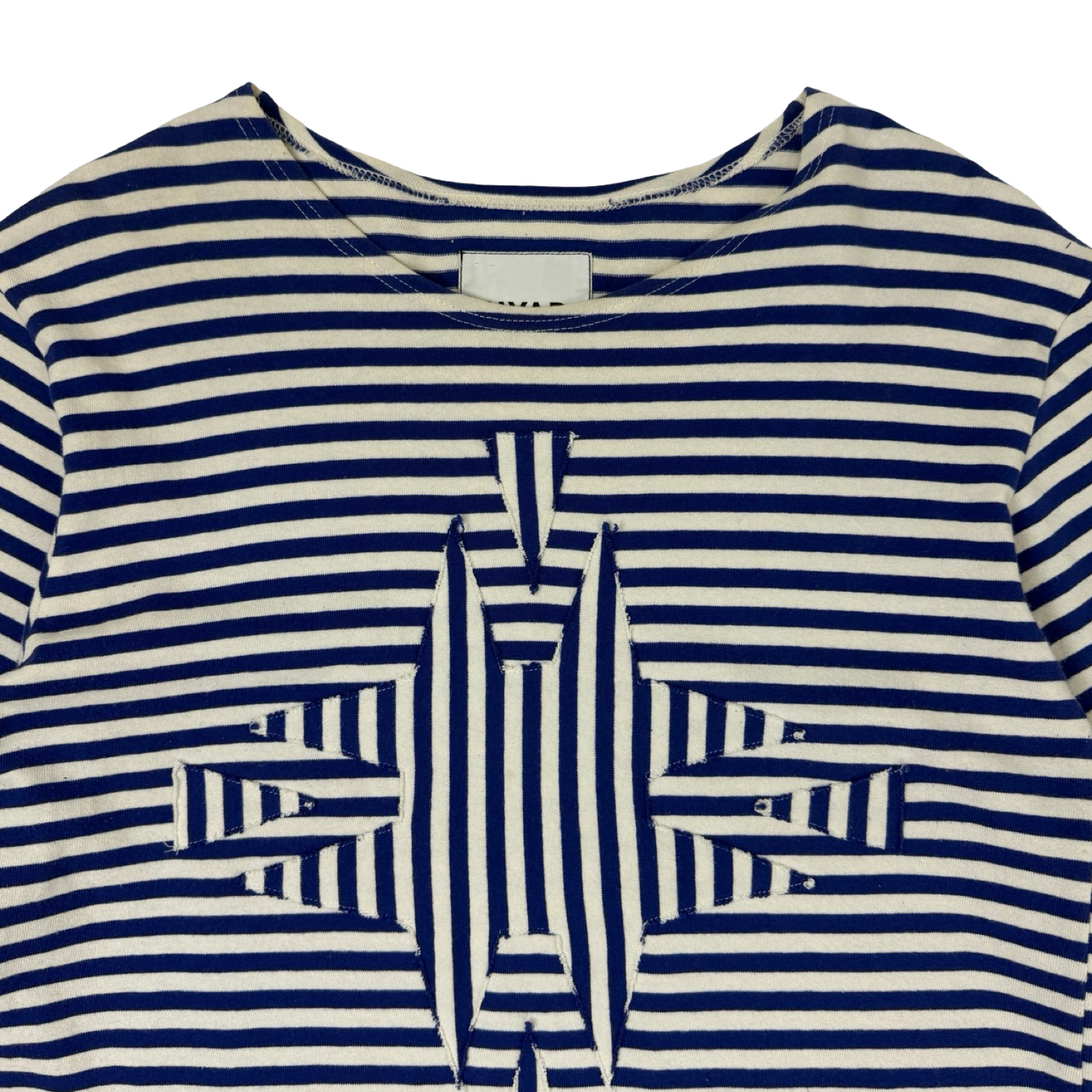 (W) MYAR Striped Long Sleeve Shirt Blue/White