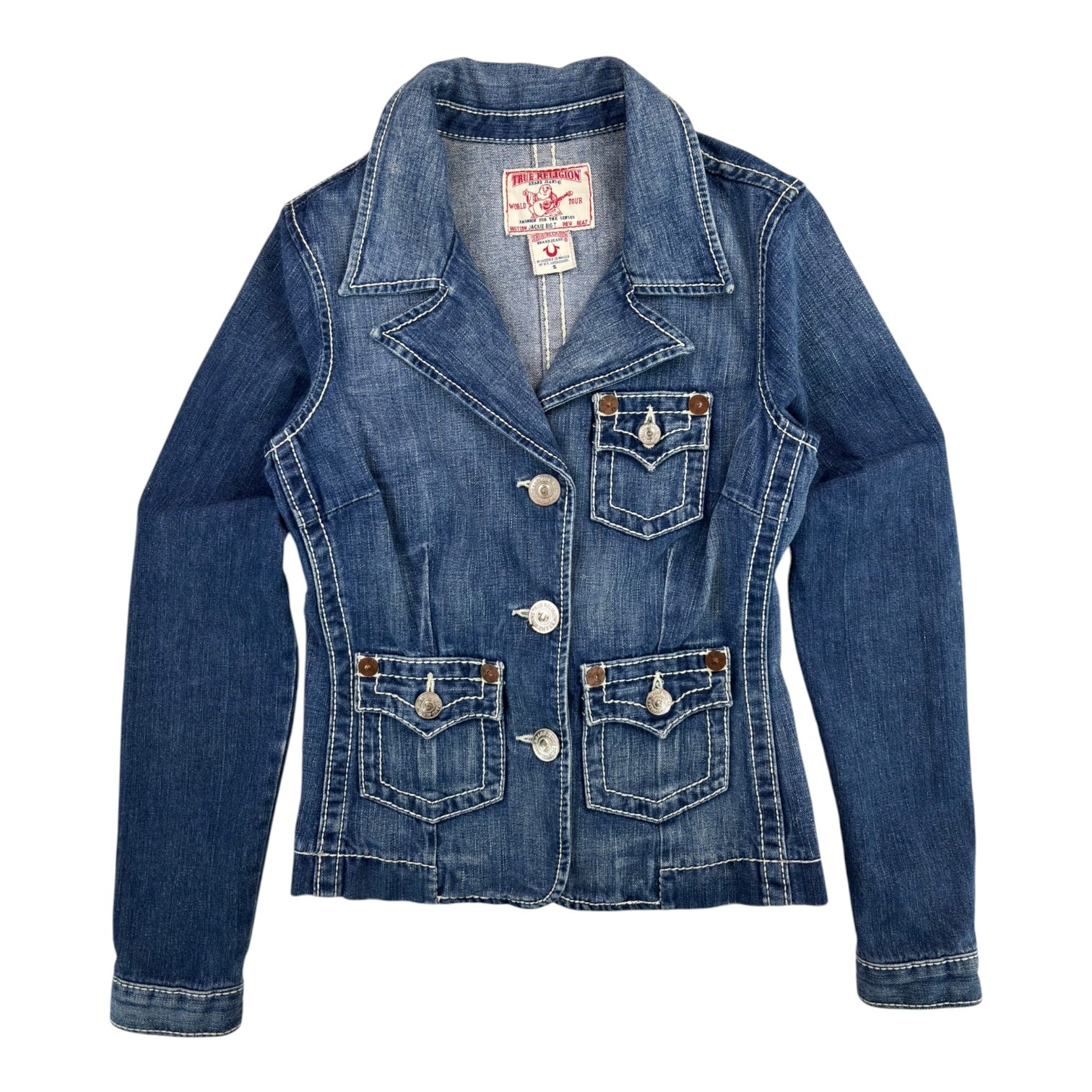 W) Y2K True Religion Denim Blazer
