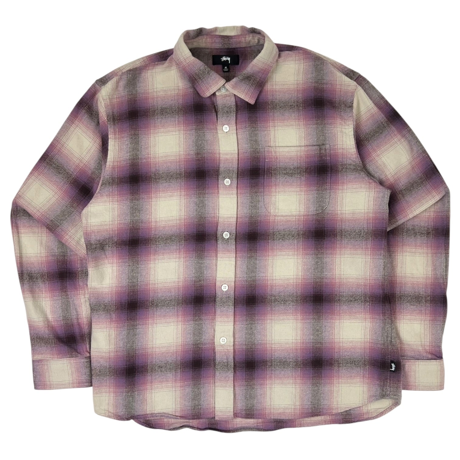 Stussy Bay Plaid Shirt “Berry”