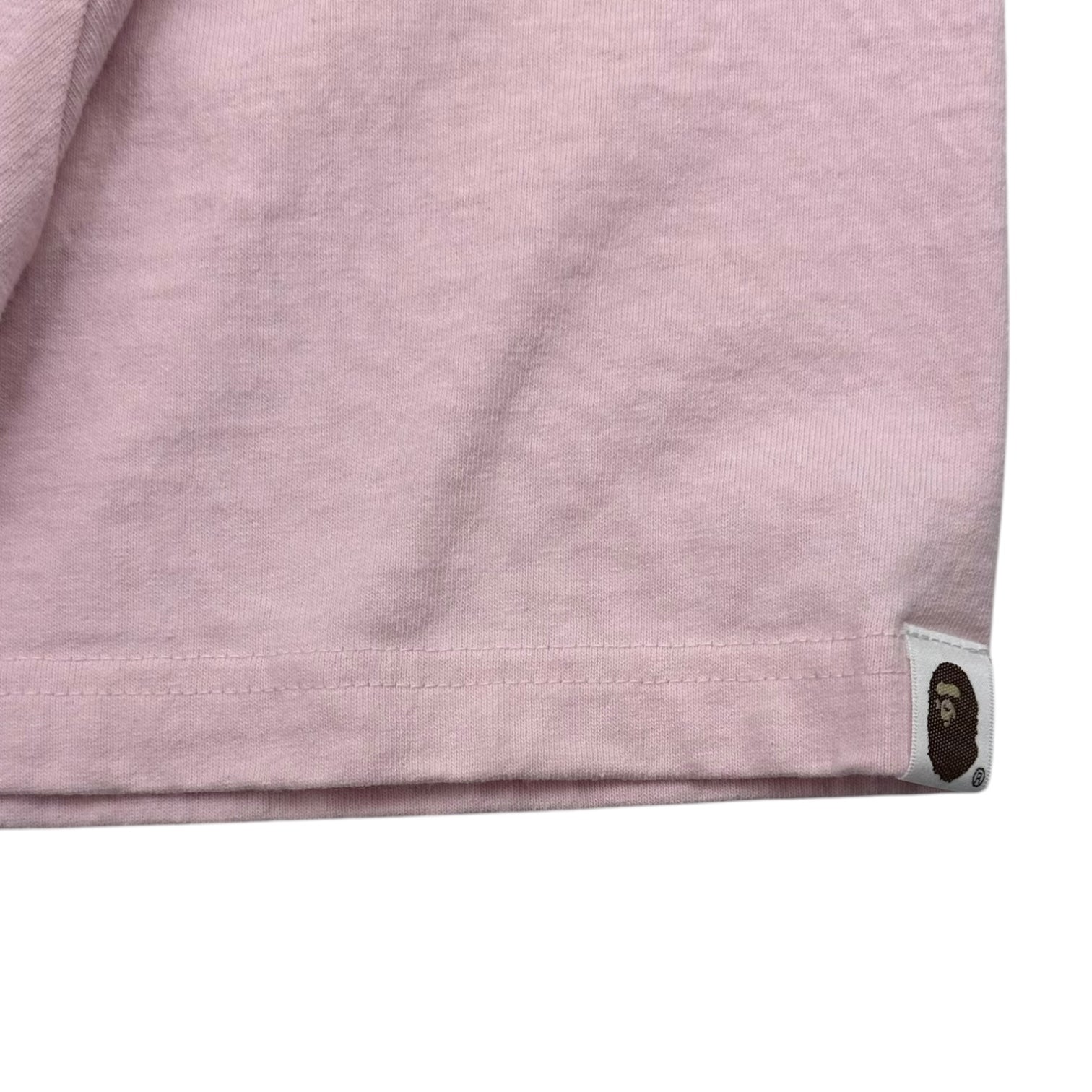 Bape One Point Relaxed Fit Tee Pink