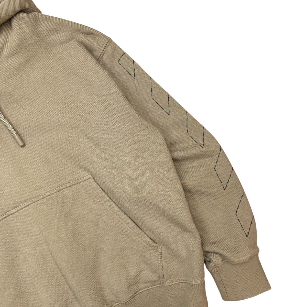 Off-White Stitch Hoodie Beige