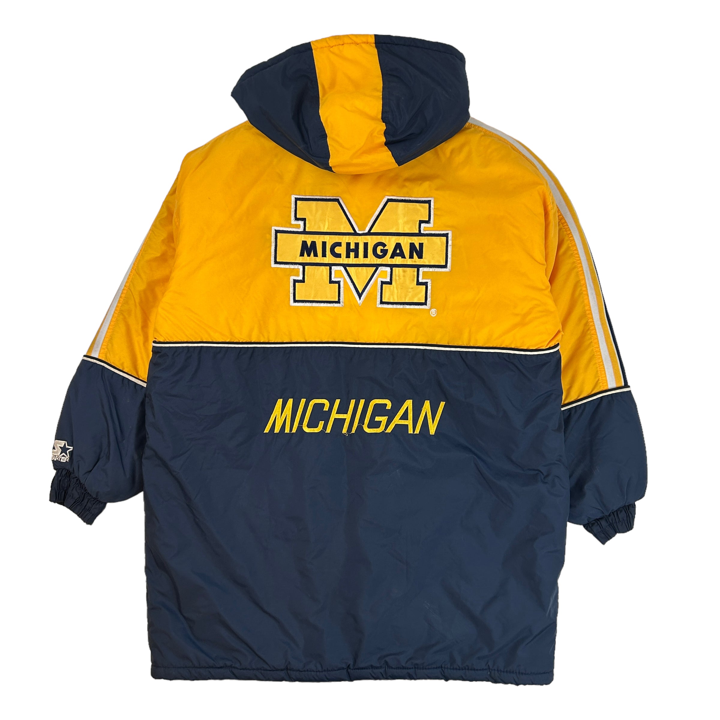 Vintage Michigan Wolverines Starter Long Jacket