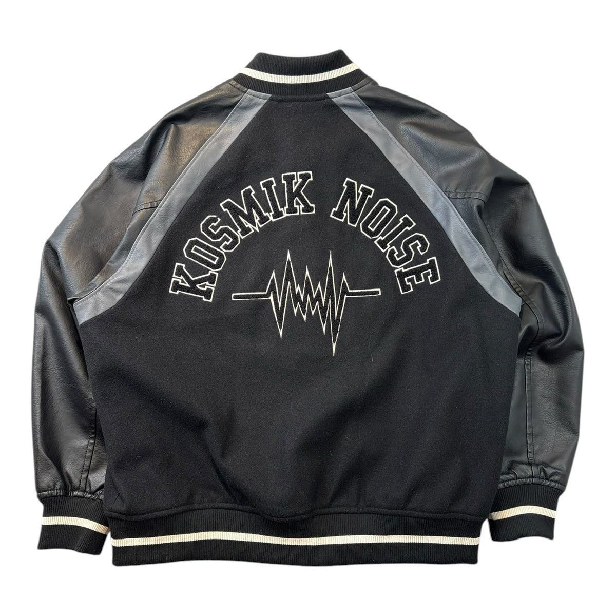GU x Undercover Kosmik Noise Varsity Jacket Black