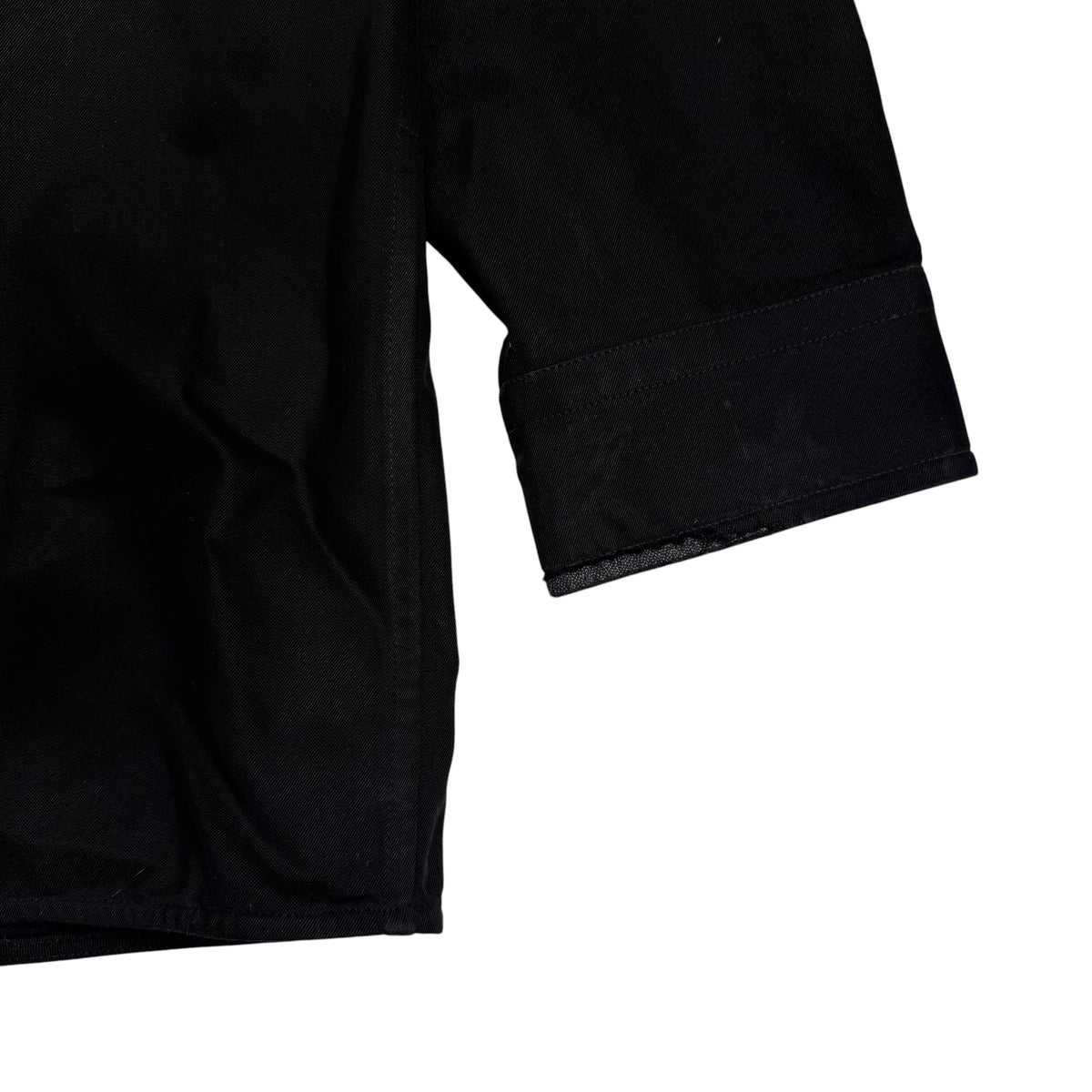 Balenciaga Oversized Button Up Dress Shirt Black