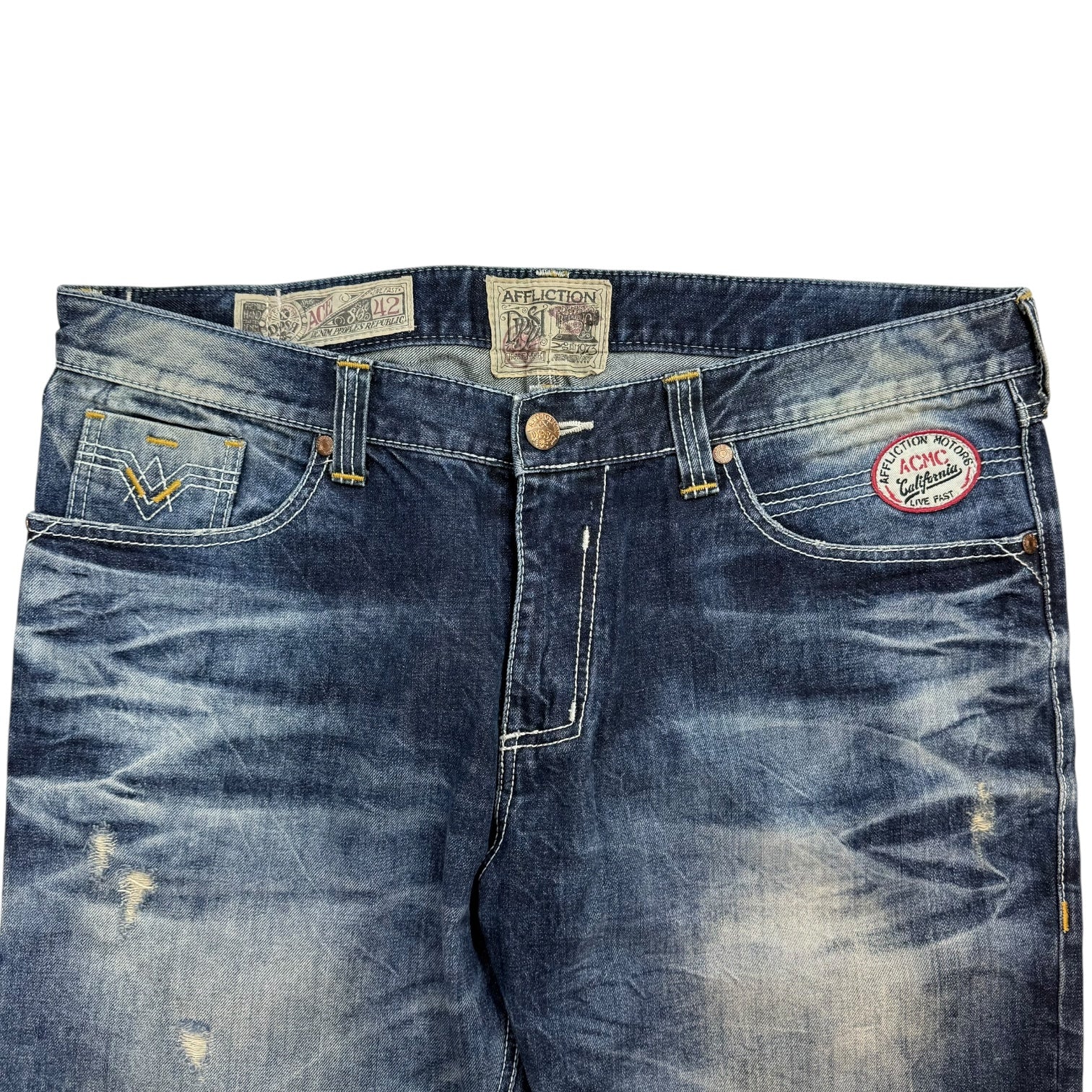 Vintage Y2K Affliction Denim Pants Medium Wash