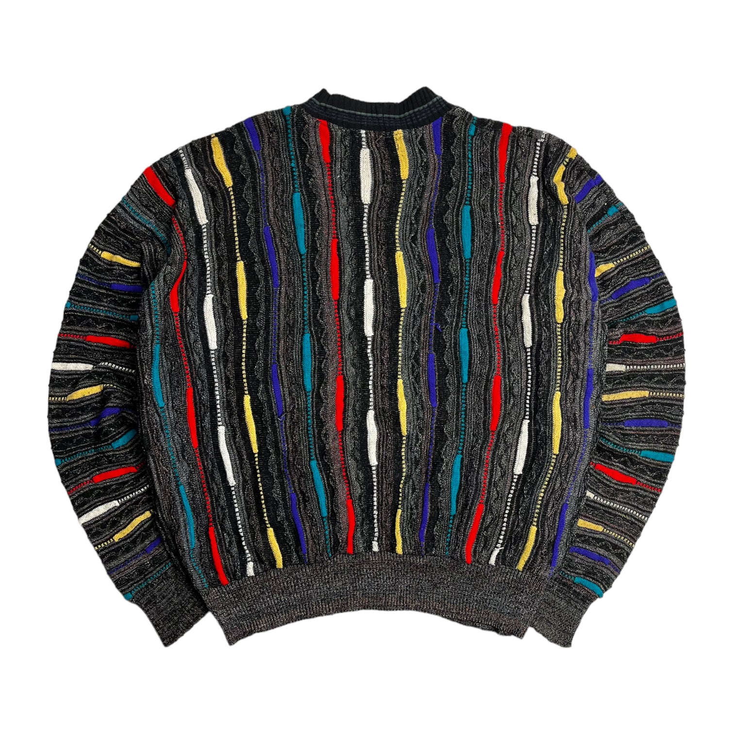 Vintage Miami Night Vibe 3D Knit Sweater