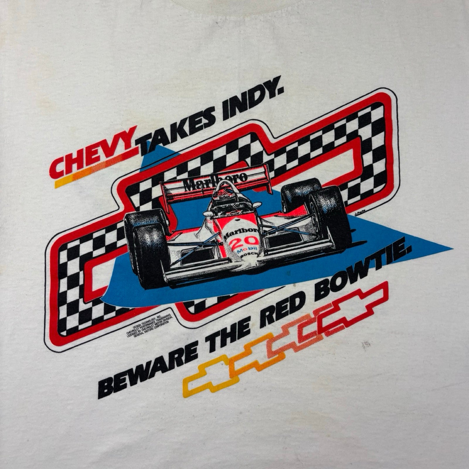 Vintage Chevrolet Indy-Car “Beware The Red Bowtie” T-Shirt