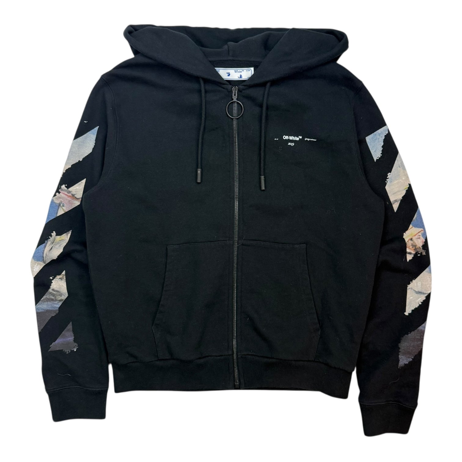 Off-White Edouard Manet Zip Up Sweater Black