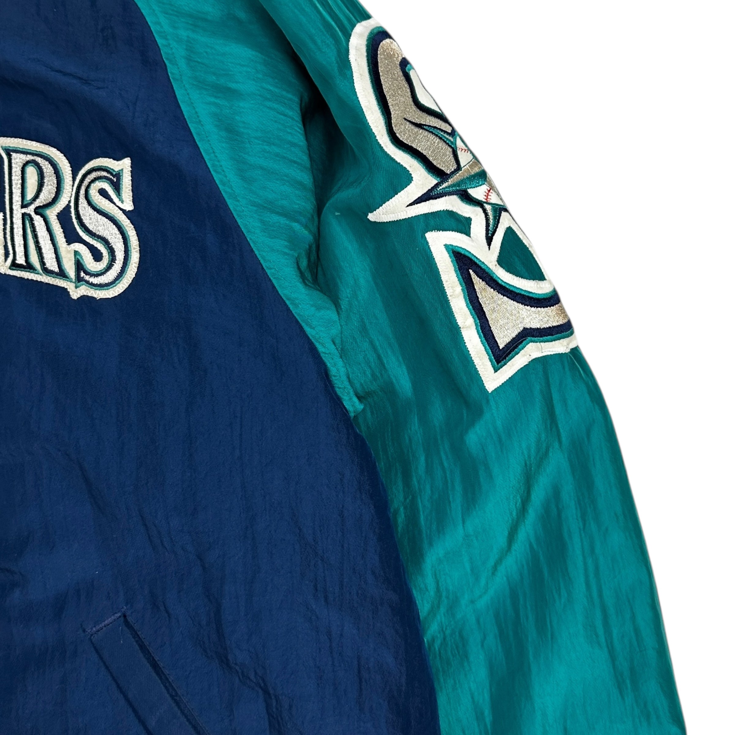Vintage Starter Seattle Mariners Insulated Nylon Varsity Jacket