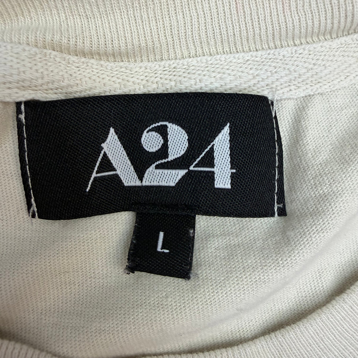 A24 May Queen Midsommar Embroidered Tee Cream