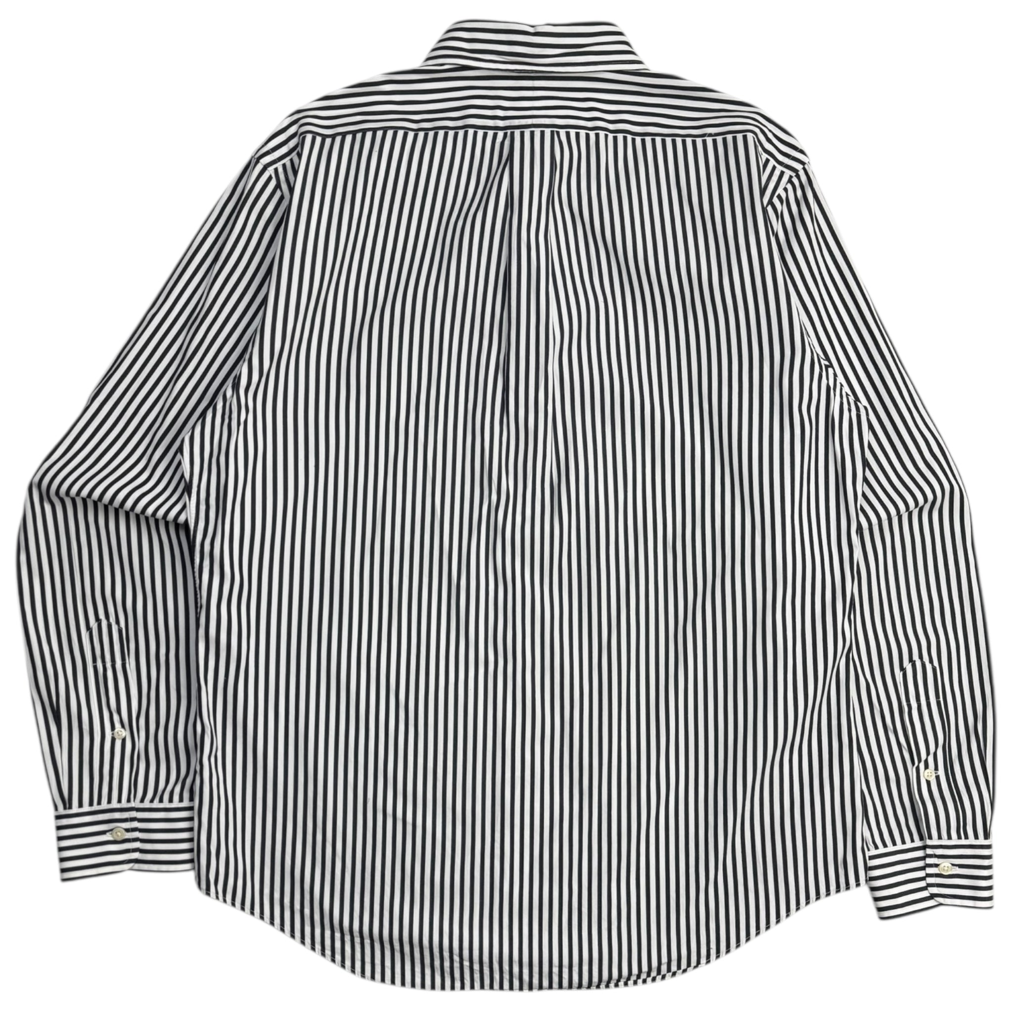 Vintage Polo Ralph Lauren Button Up Shirt White Stripe