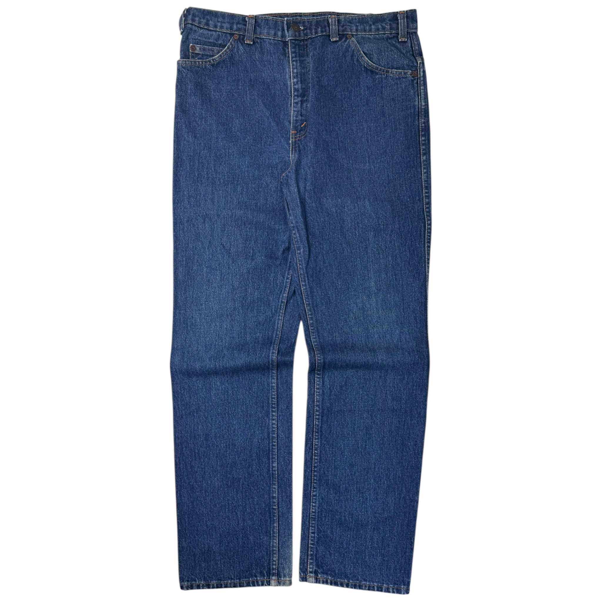 Vintage Levi’s Burgundy Tab Denim Bottoms Blue Wash