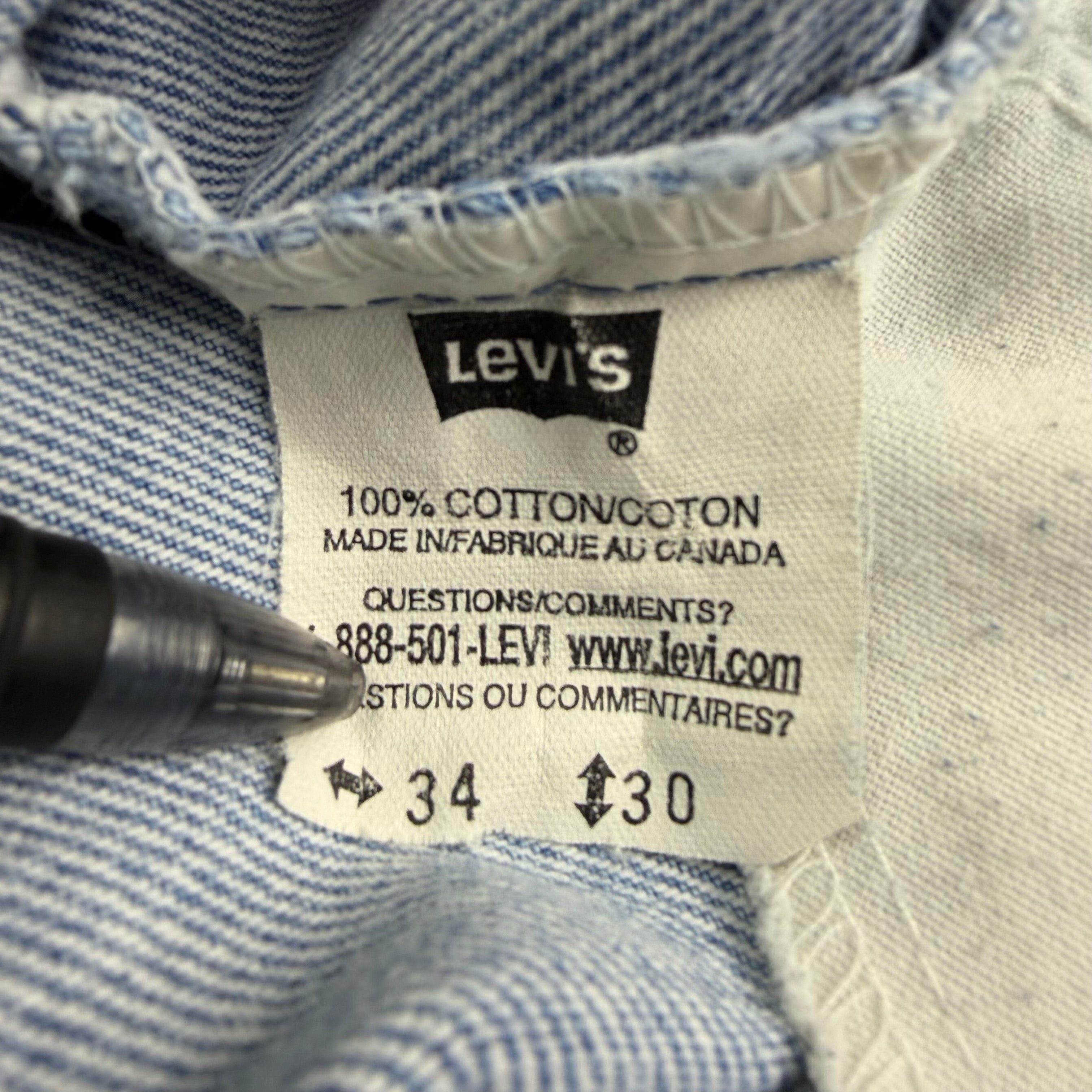 Vintage Levi’s 506 Light Wash Orange Tab Jeans Blue