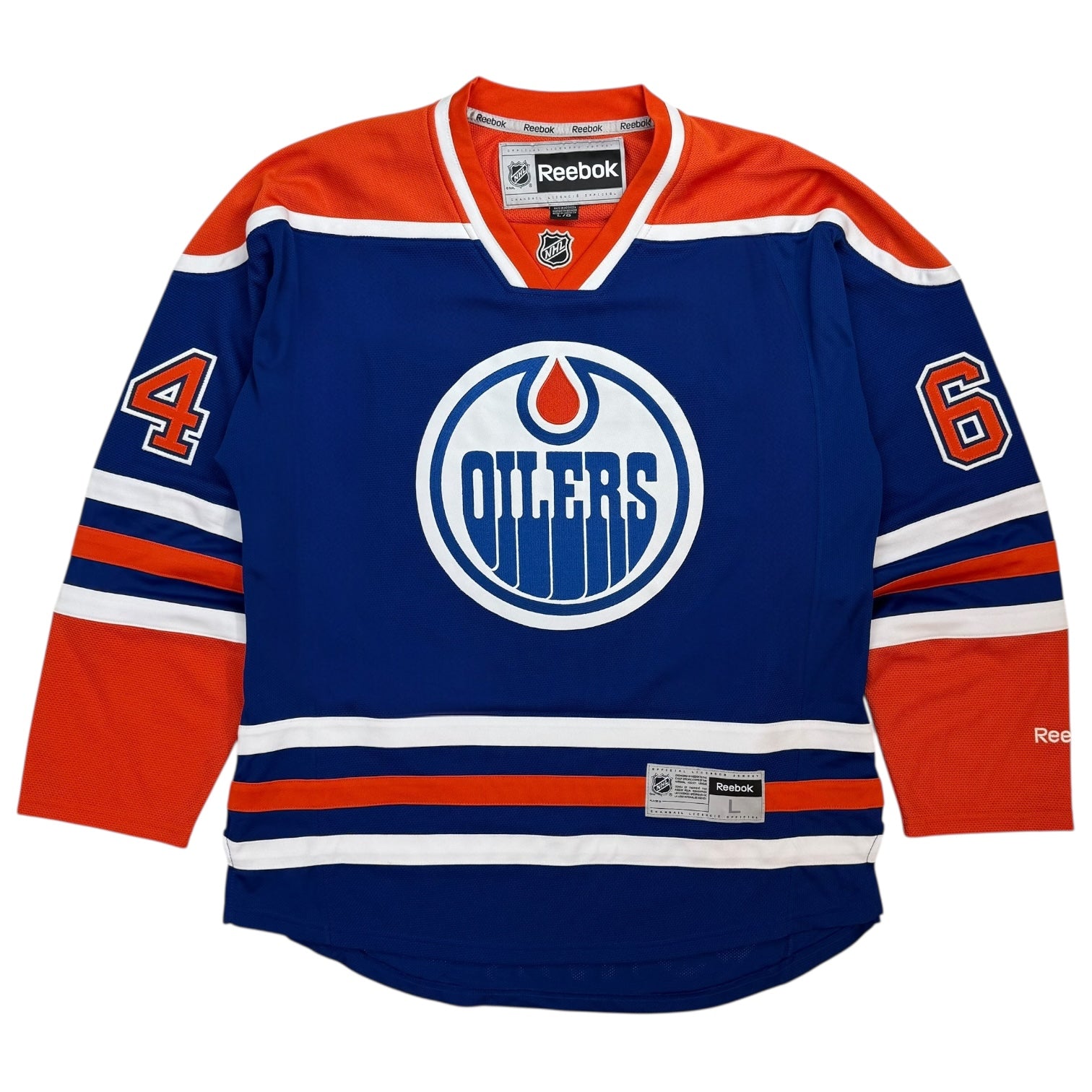 2014 Reebok Edmonton Oilers Autographed Nail Yakupov Home Jersey