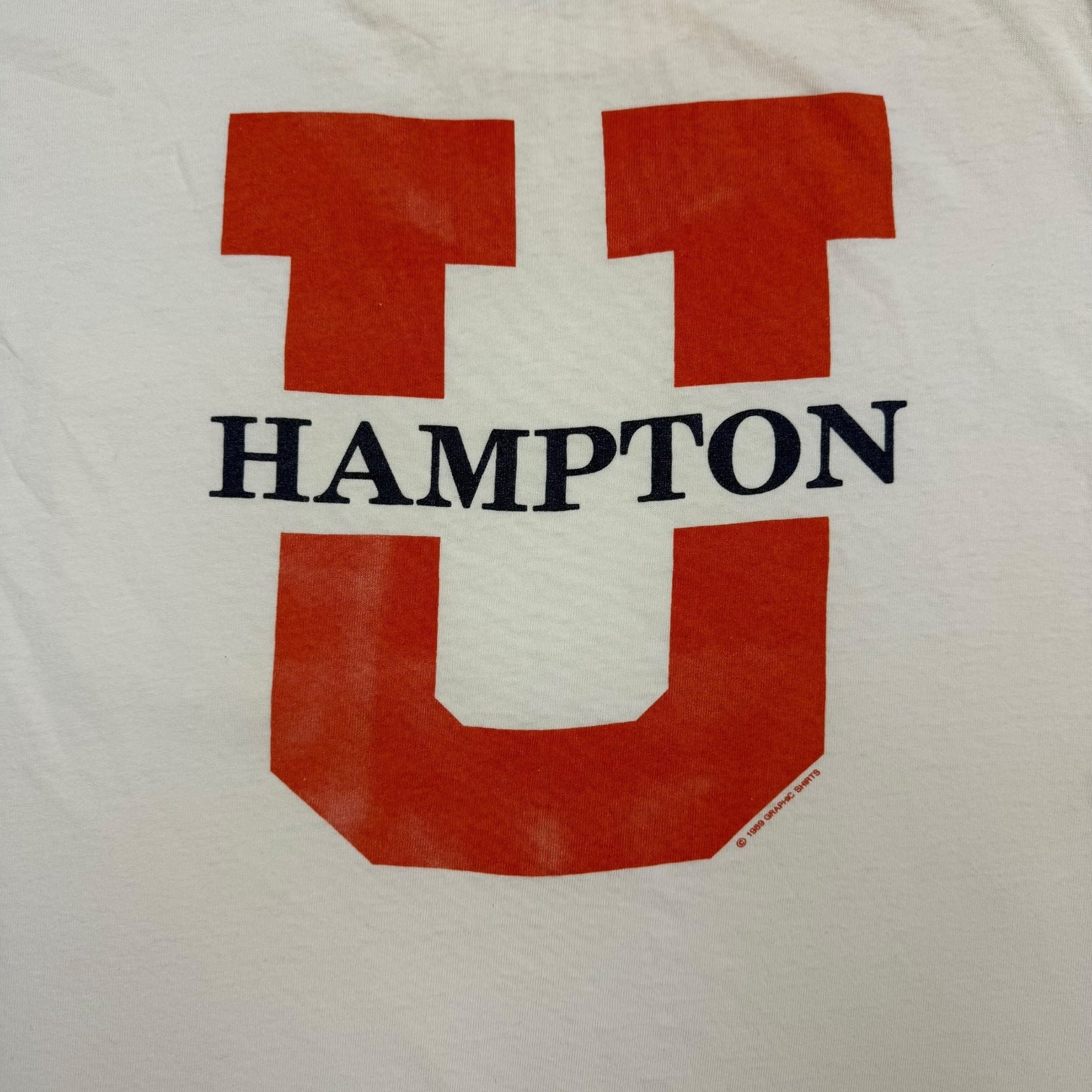 1989 University of Hampton Tee White