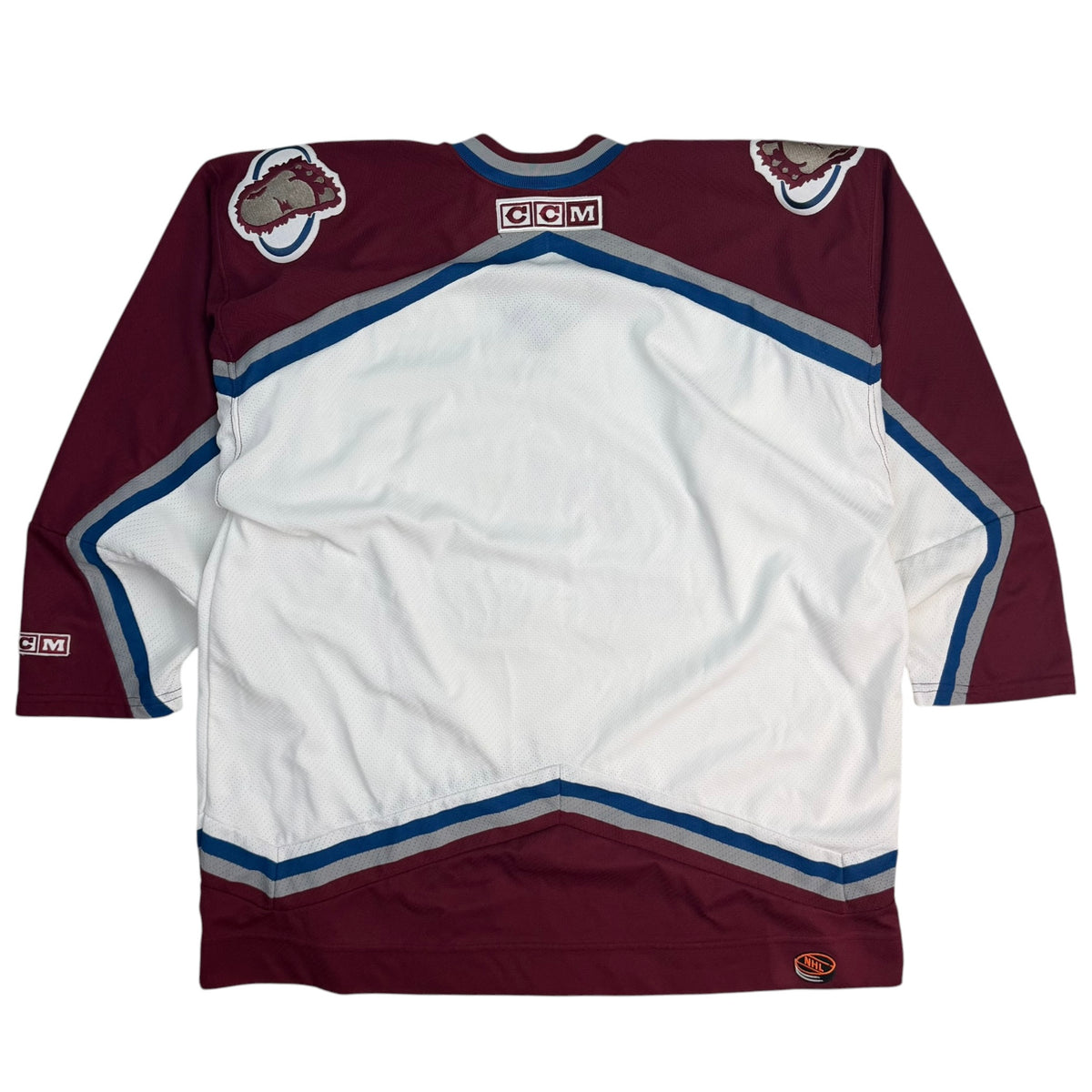 Vintage Colorado Avalanche CCM Jersey White