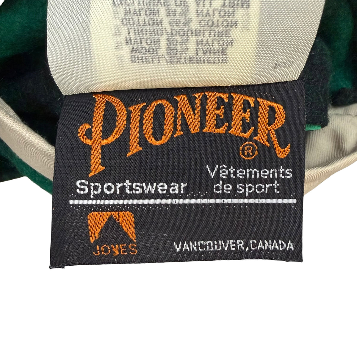 Vintage Pioneer Reversible Plaid Vest Green/Tan