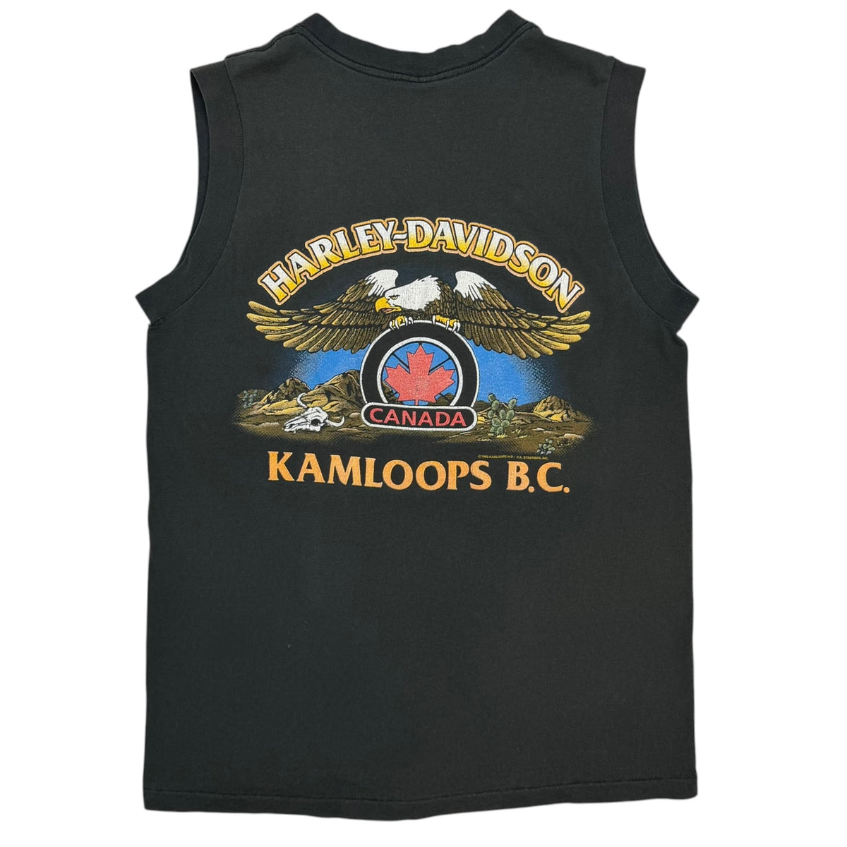 1992 Harley Davidson Made In Milwaukee Tank Top Black
