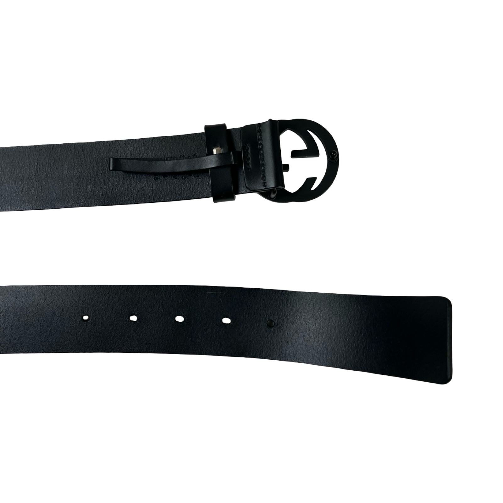 Gucci Interlocking G Matted Black Belt