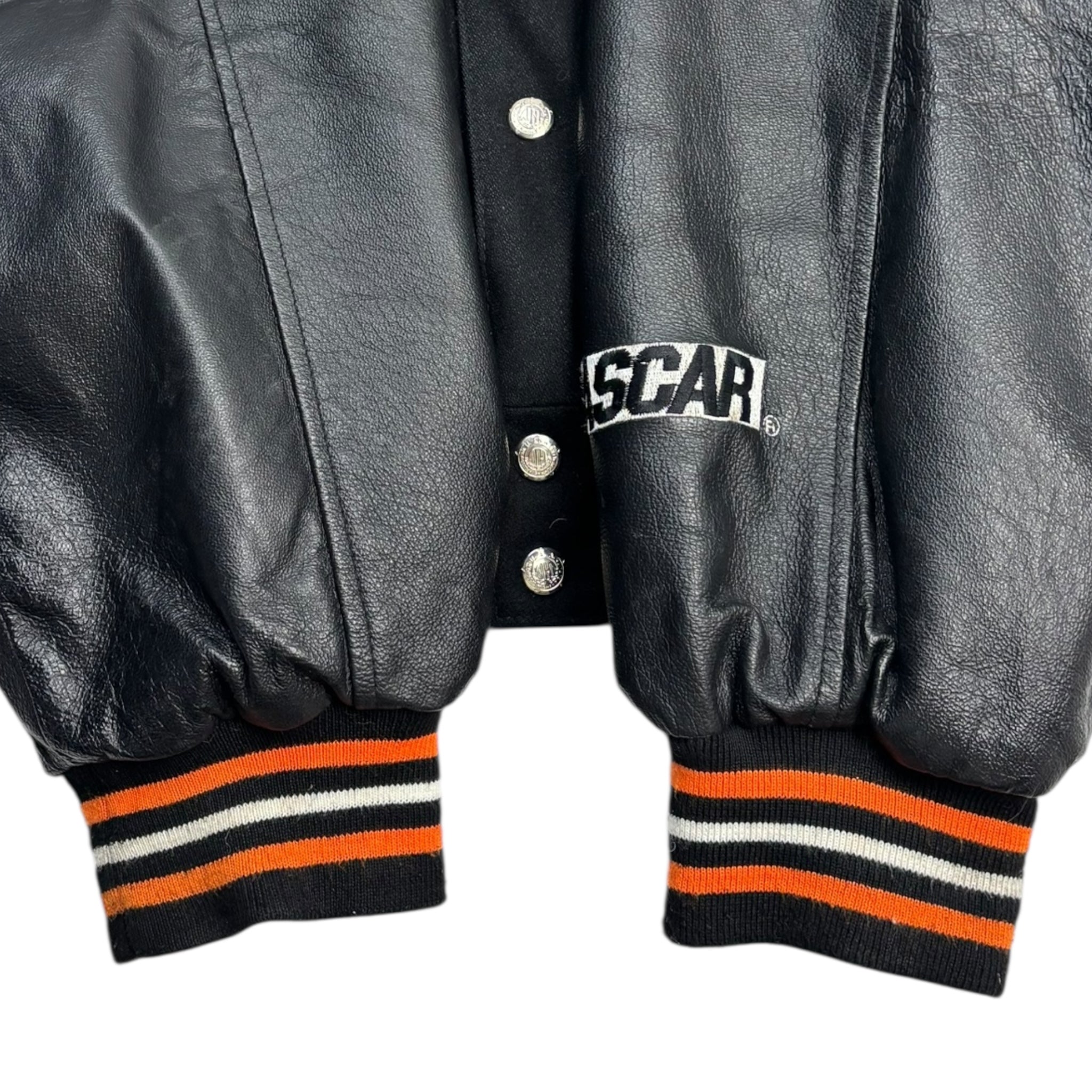 Vintage Home Depot Leather/Varsity NASCAR Jacket