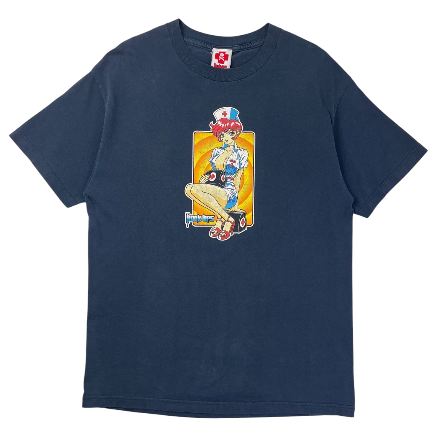 Vintage Hook-Ups Seductive Nurse T-Shirt Navy