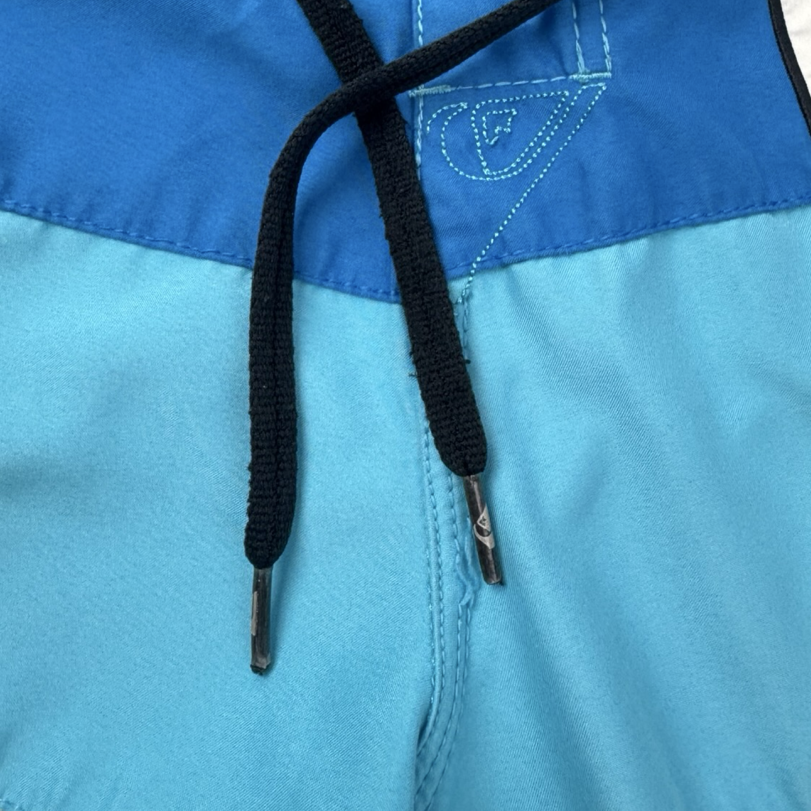 Y2K Quiksilver Surf Board Shorts Blue/White