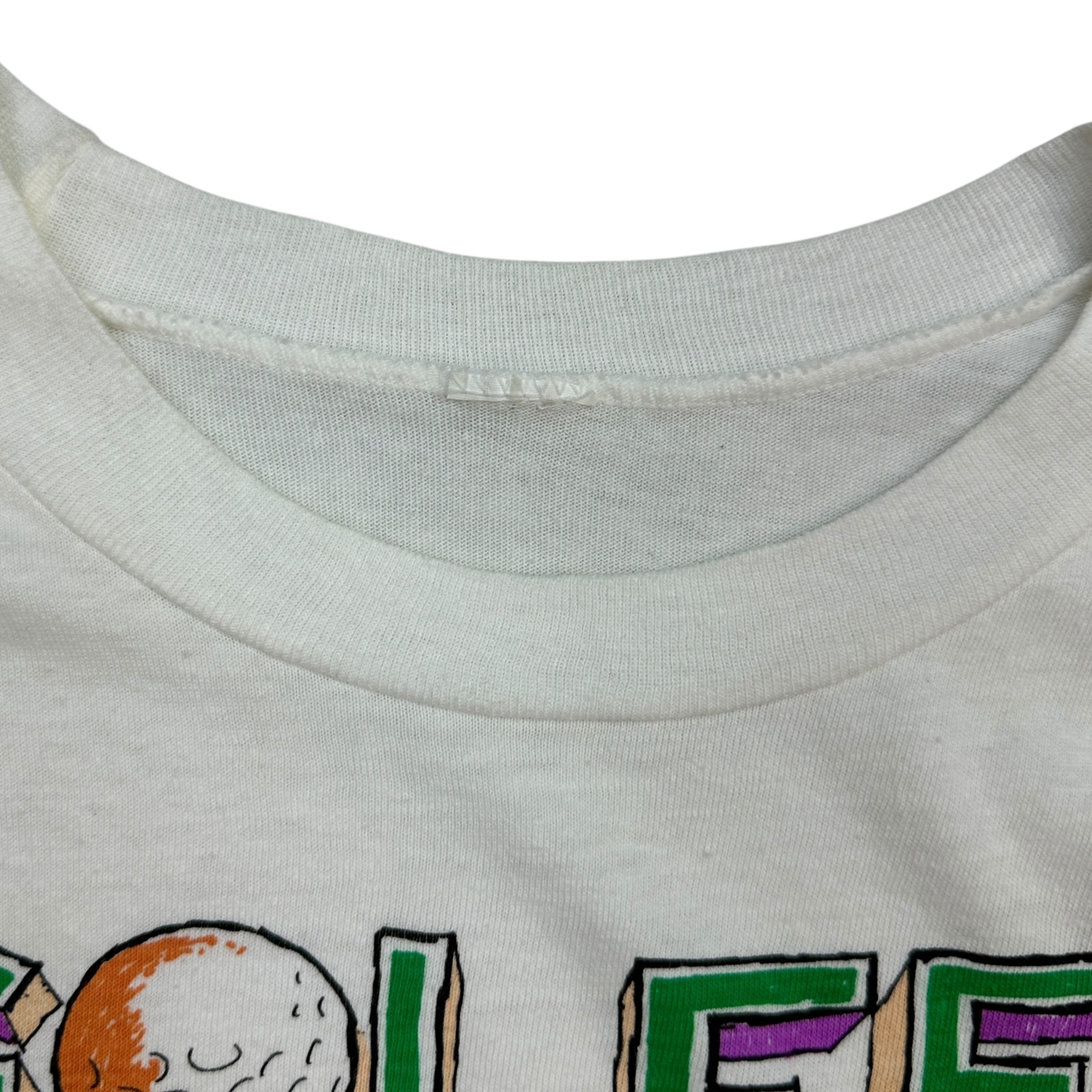 Vintage The Golfer Parody Tee White