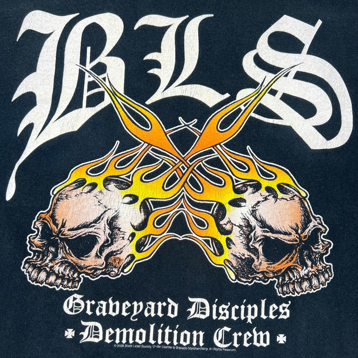 Vintage Black Label Society “Graveyard Disciples” Metal Long Sleeve T-Shirt Black