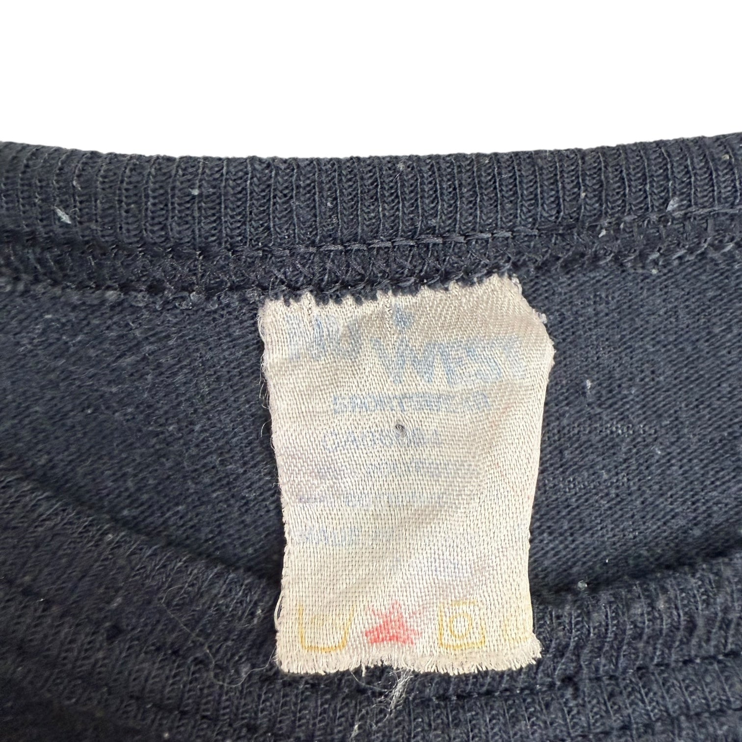 1980s Iron Maiden Piece Of Mind Raglan Tee Black/White