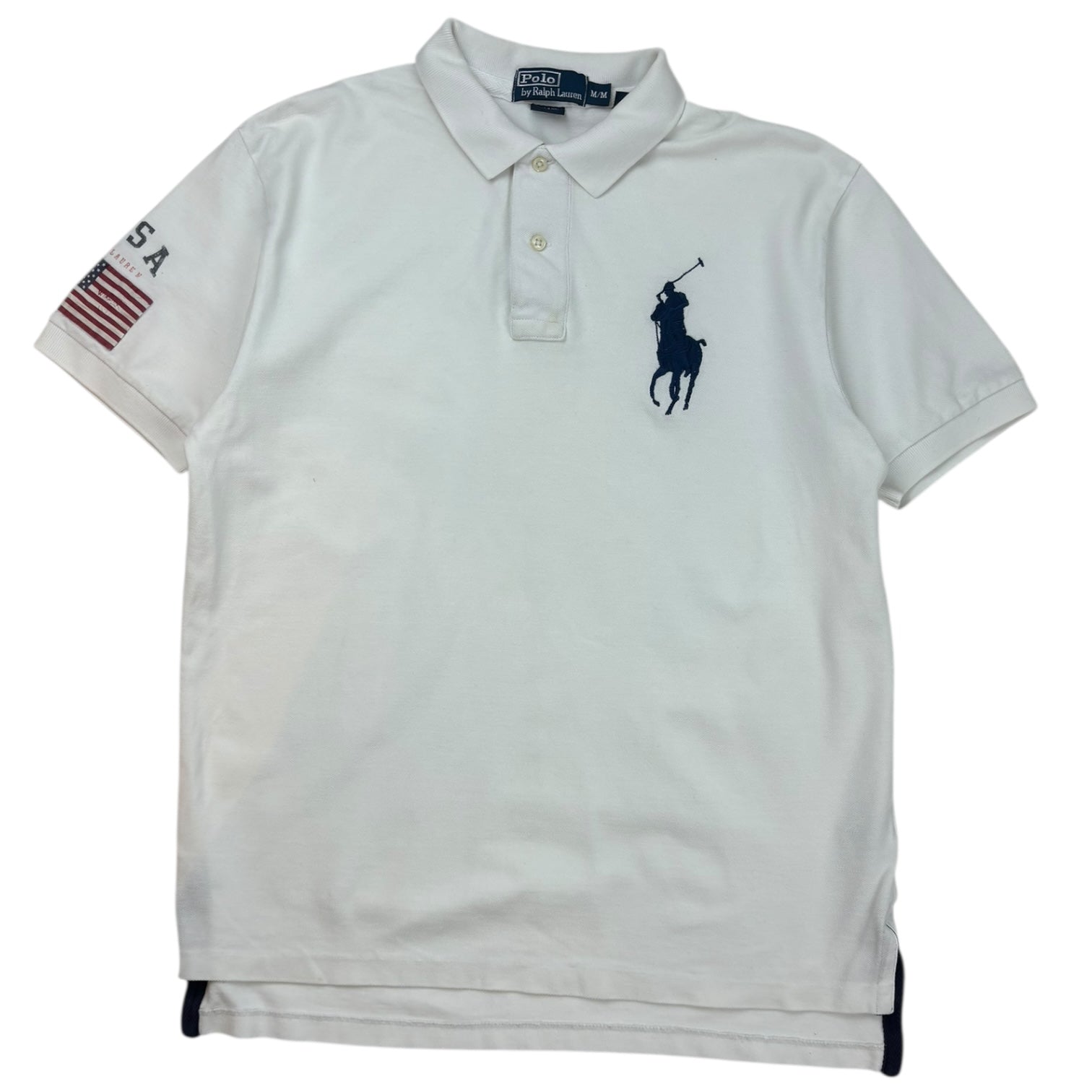 Vintage Polo Ralph Lauren Big Pony Polo T-Shirt White