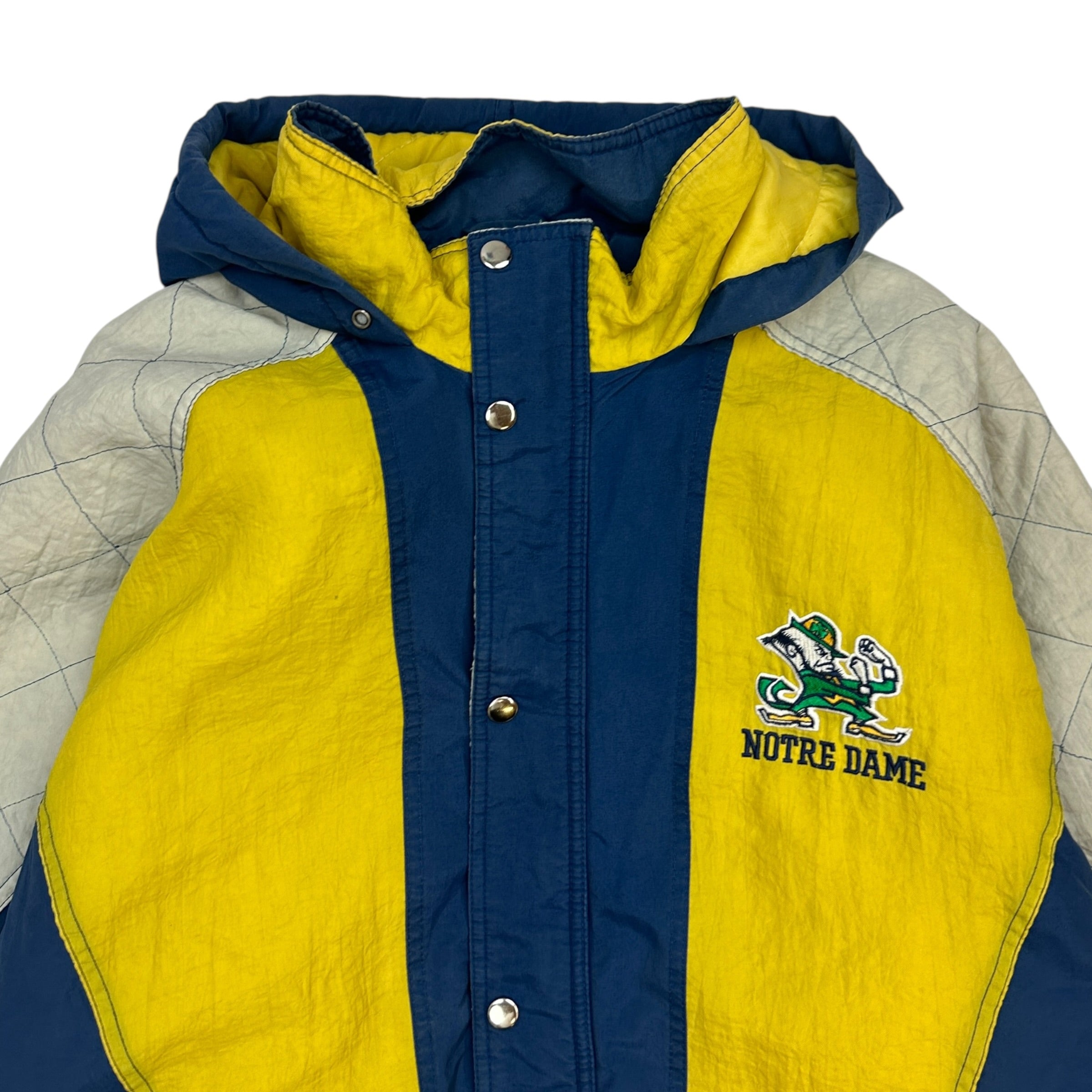 Vintage Starter Notre Dame Insulated Jacket Yellow/Blue