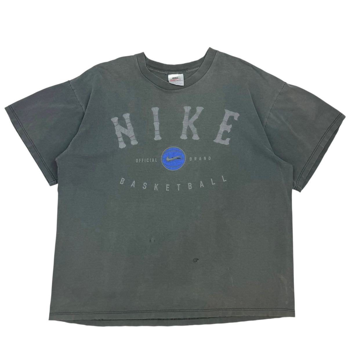 Vintage Nike Basketball Tee Faded Grey