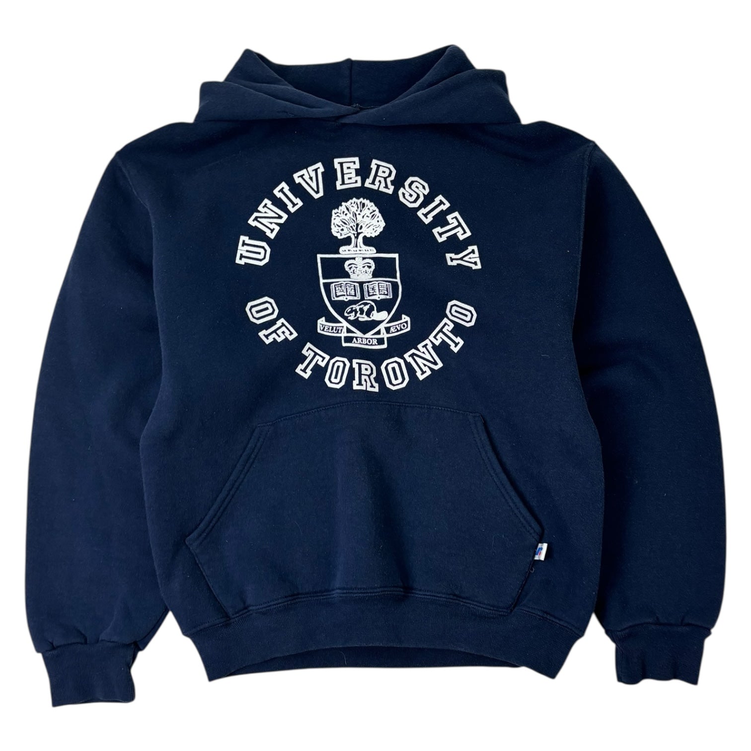 Vintage University of Toronto Hoodie Navy