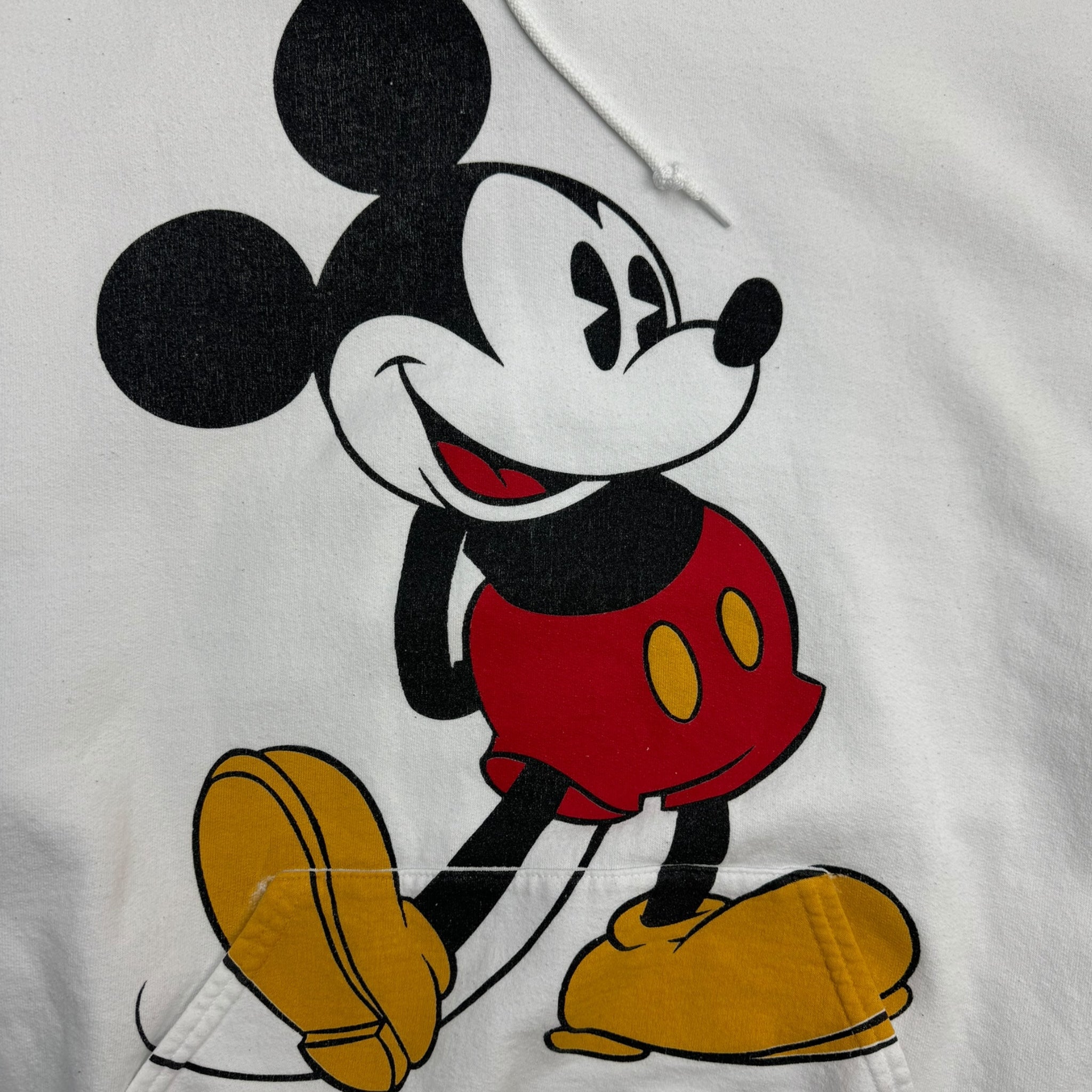 Vintage Mickey Mouse Pocket Print Hoodie