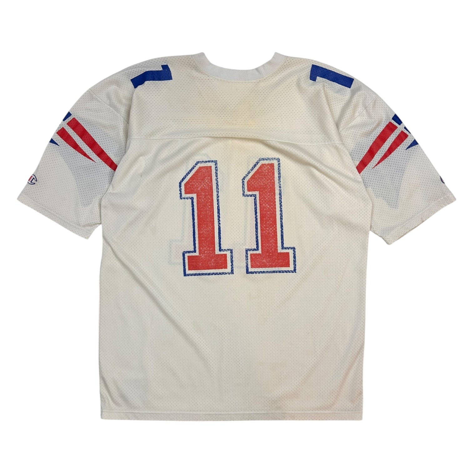 Vintage Champion New England Patriots Drew Bledsoe Away Jersey White
