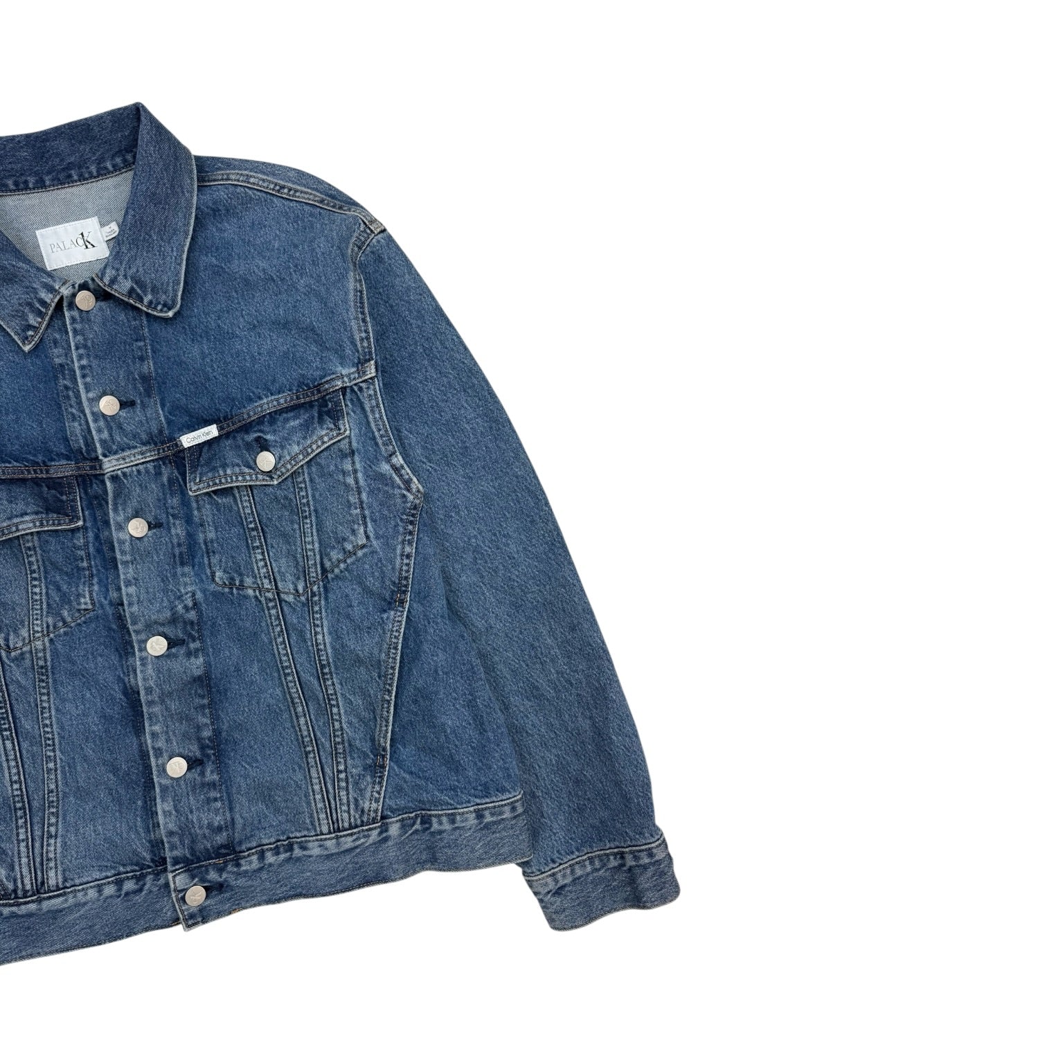 Palace x Calvin Klein Relaxed Trucker Denim Jacket Blue