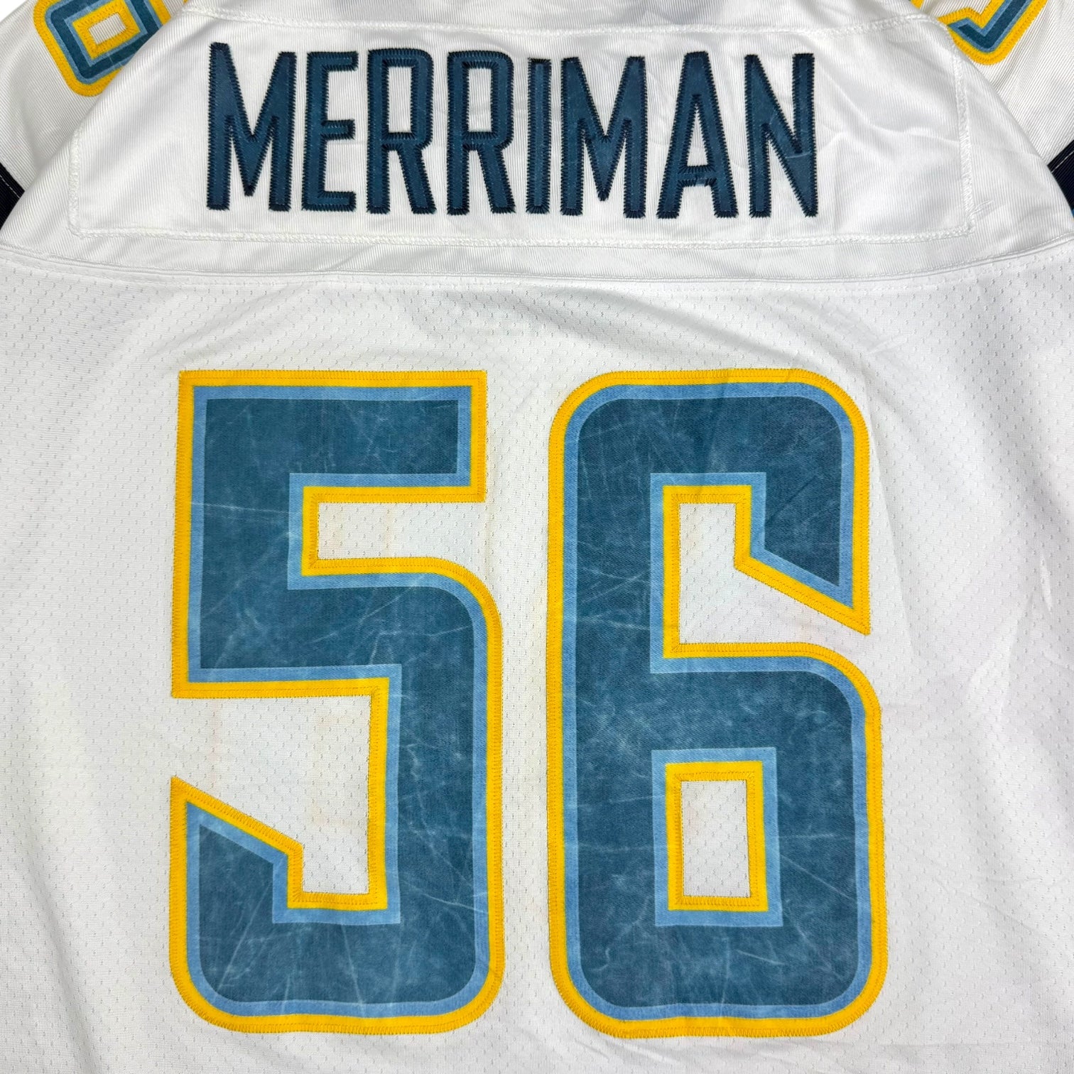 Vintage Reebok Los Angeles Chargers Shawne Merriman Away Jersey White