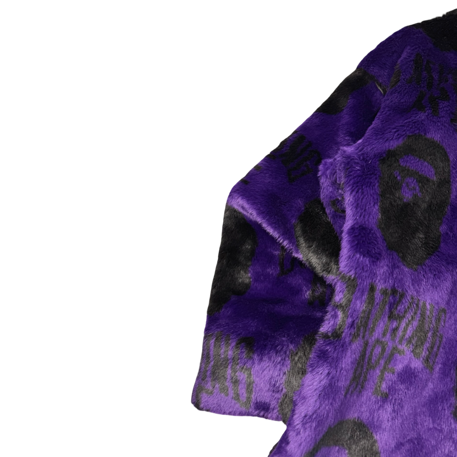 Bape B Boy Fur Jacket Purple