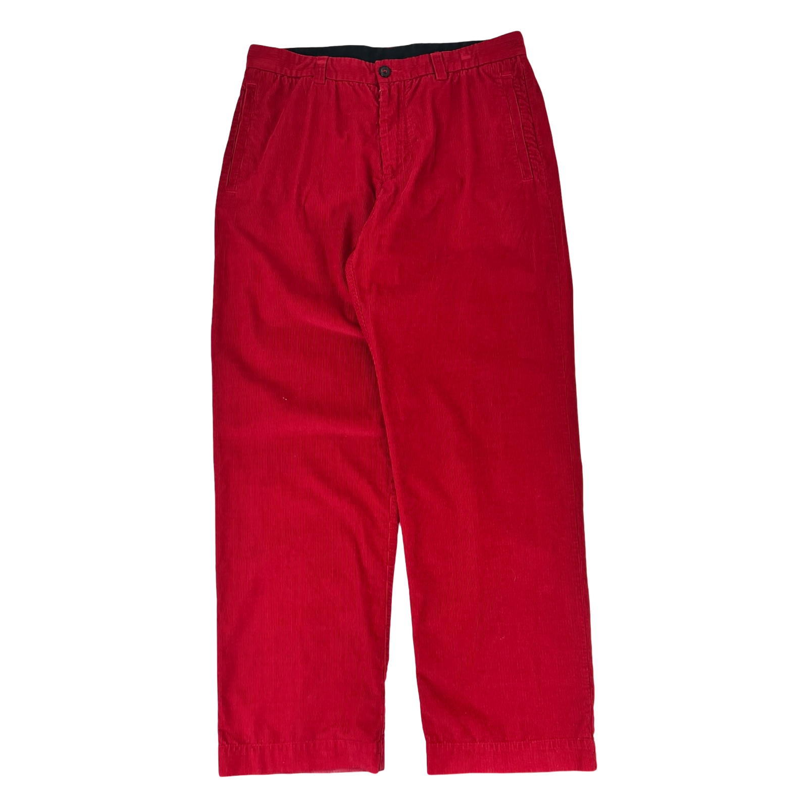 Maison Margiela Wide-Leg Cotton Corduroy Trousers Red