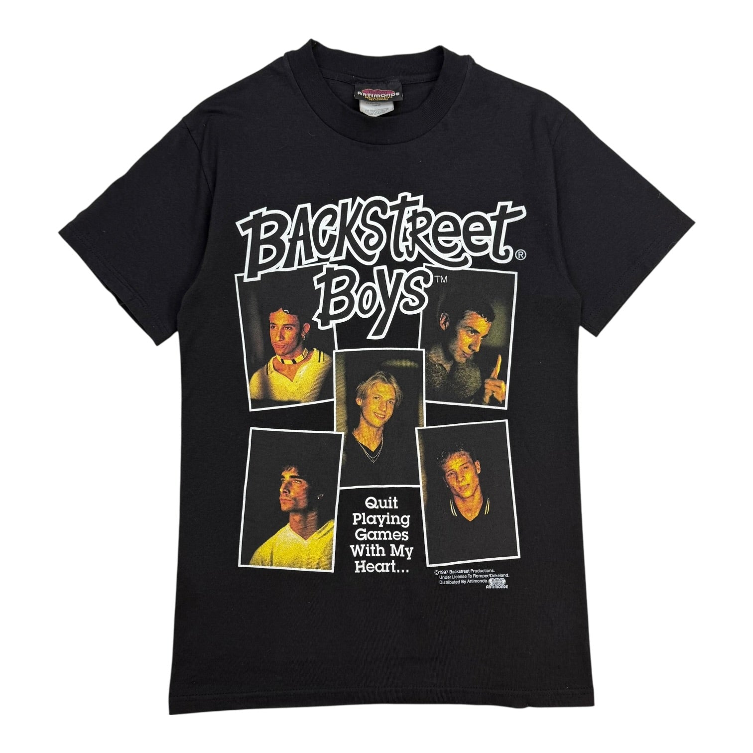 1997 BackStreet Boys ‘Quit Playing Games With My Heart’ Tee Black