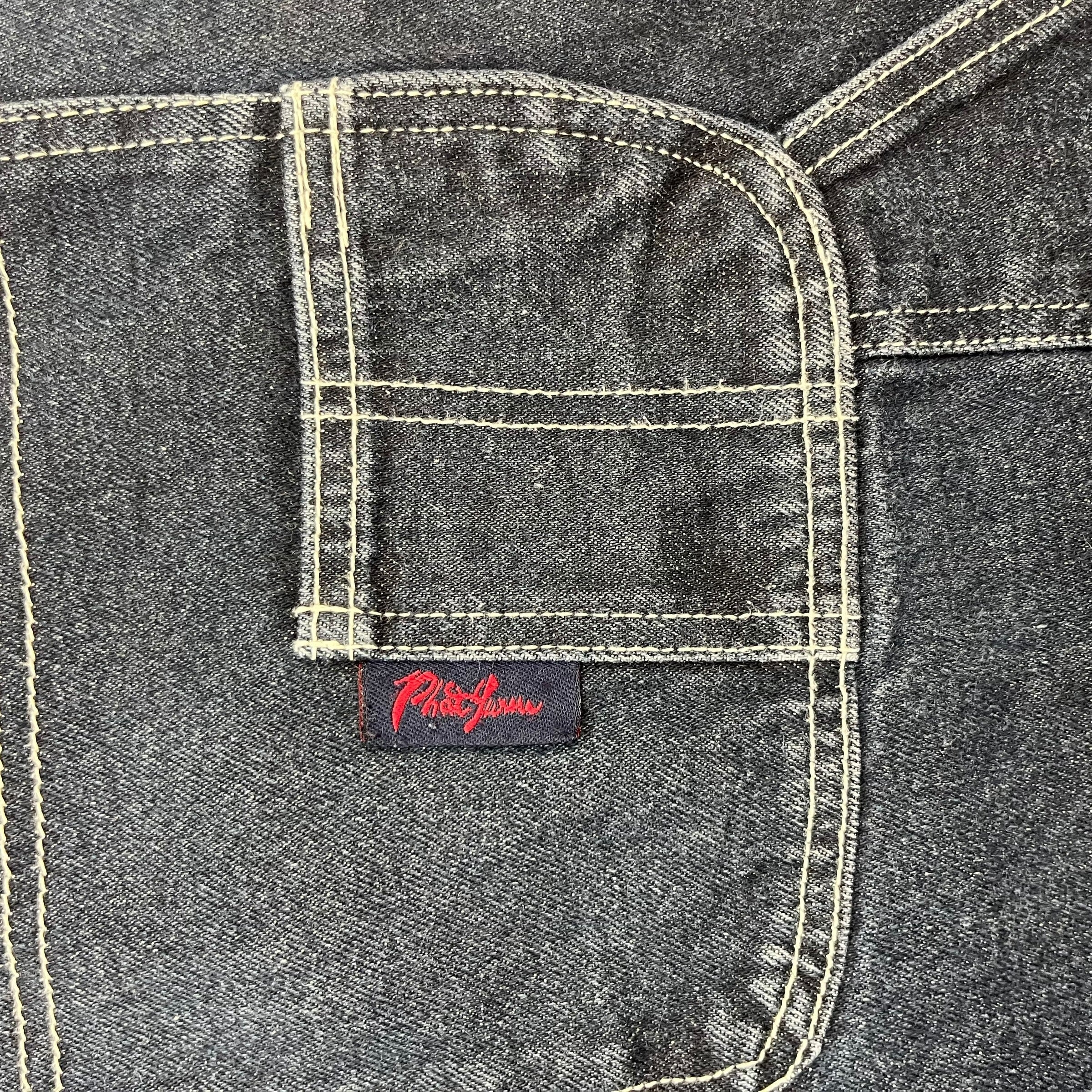 Vintage Y2K Phat Farm Denim Shorts Dark Wash Blue