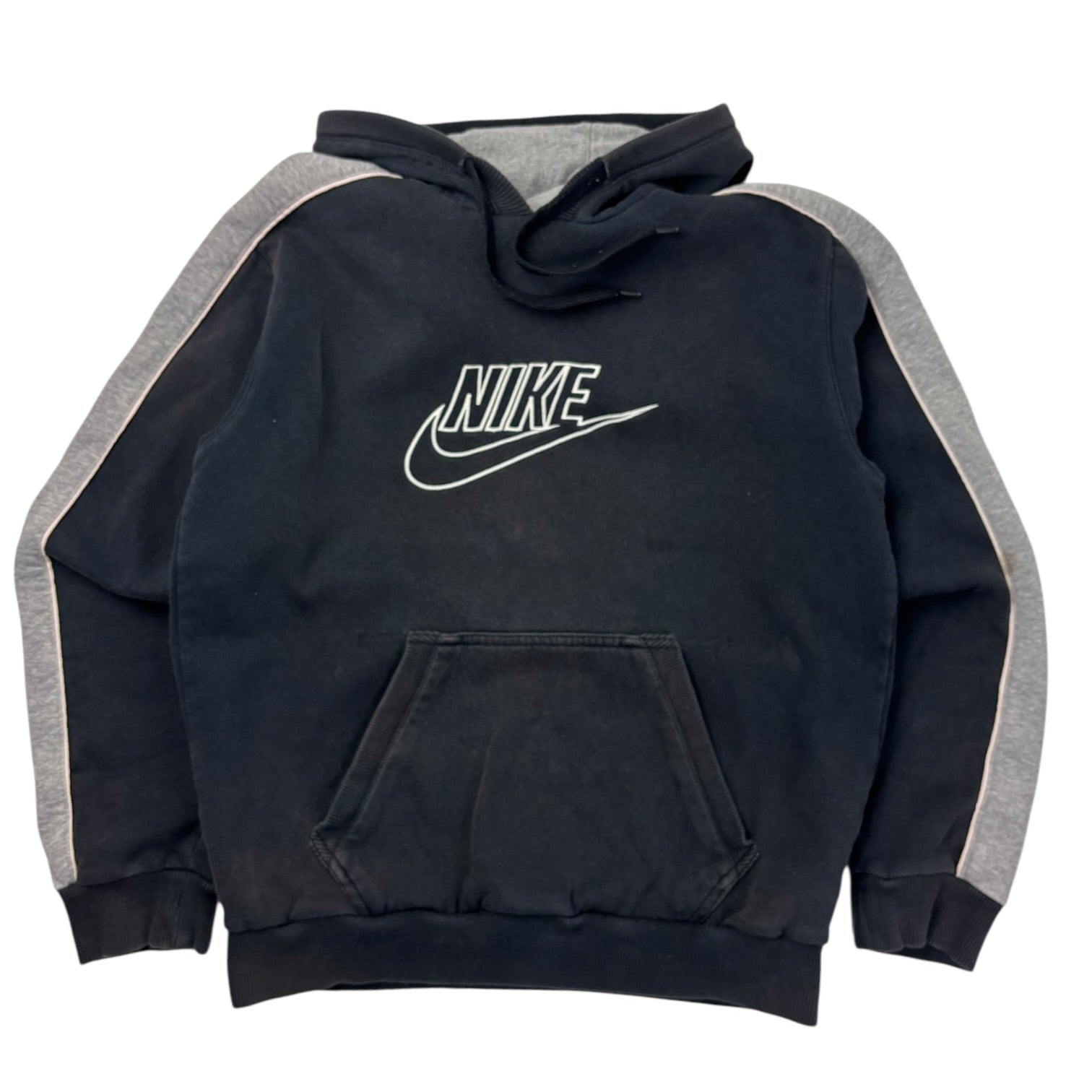 Vintage Nike Pullover Pullover Hoodie Two Tone Grey