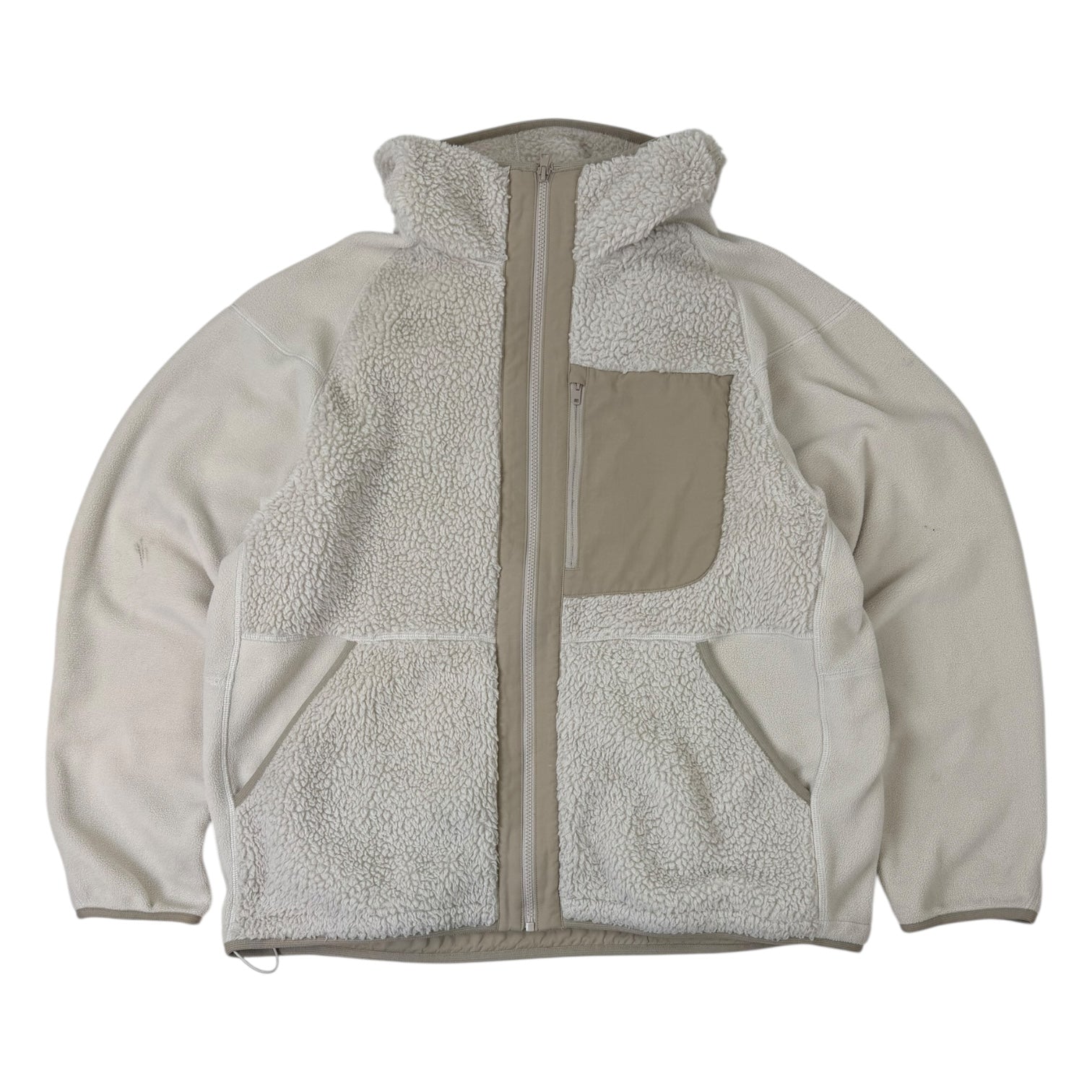 Uniqlo x White Mountaineering Fleece Full-Zip Jacket Natural