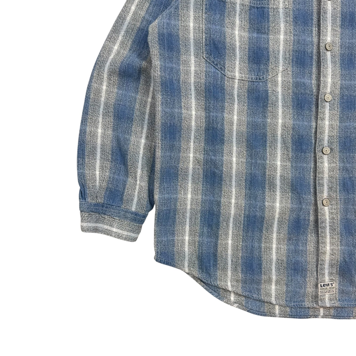 Vintage Levi’s Button Up Flannel Blue/White