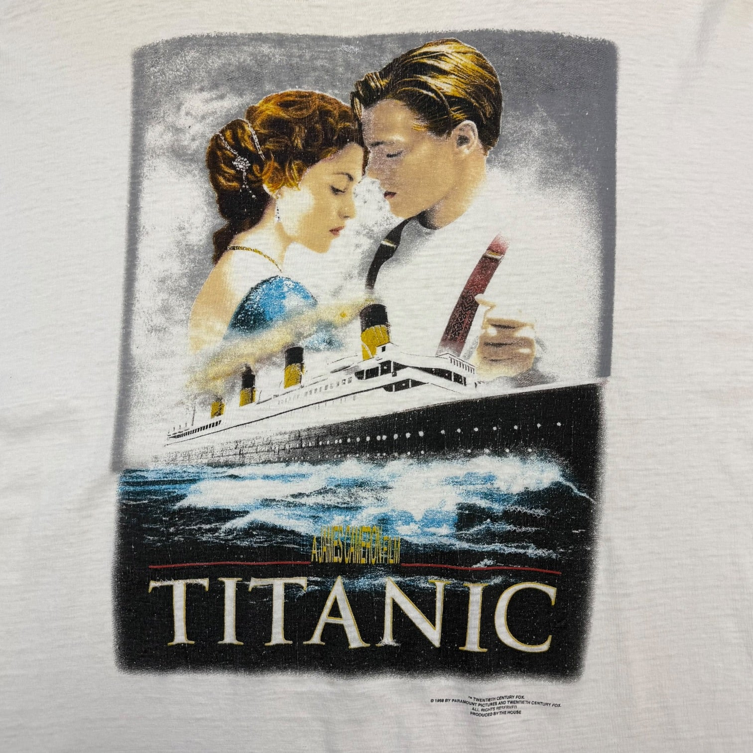 1998 Titanic Movie Tee White