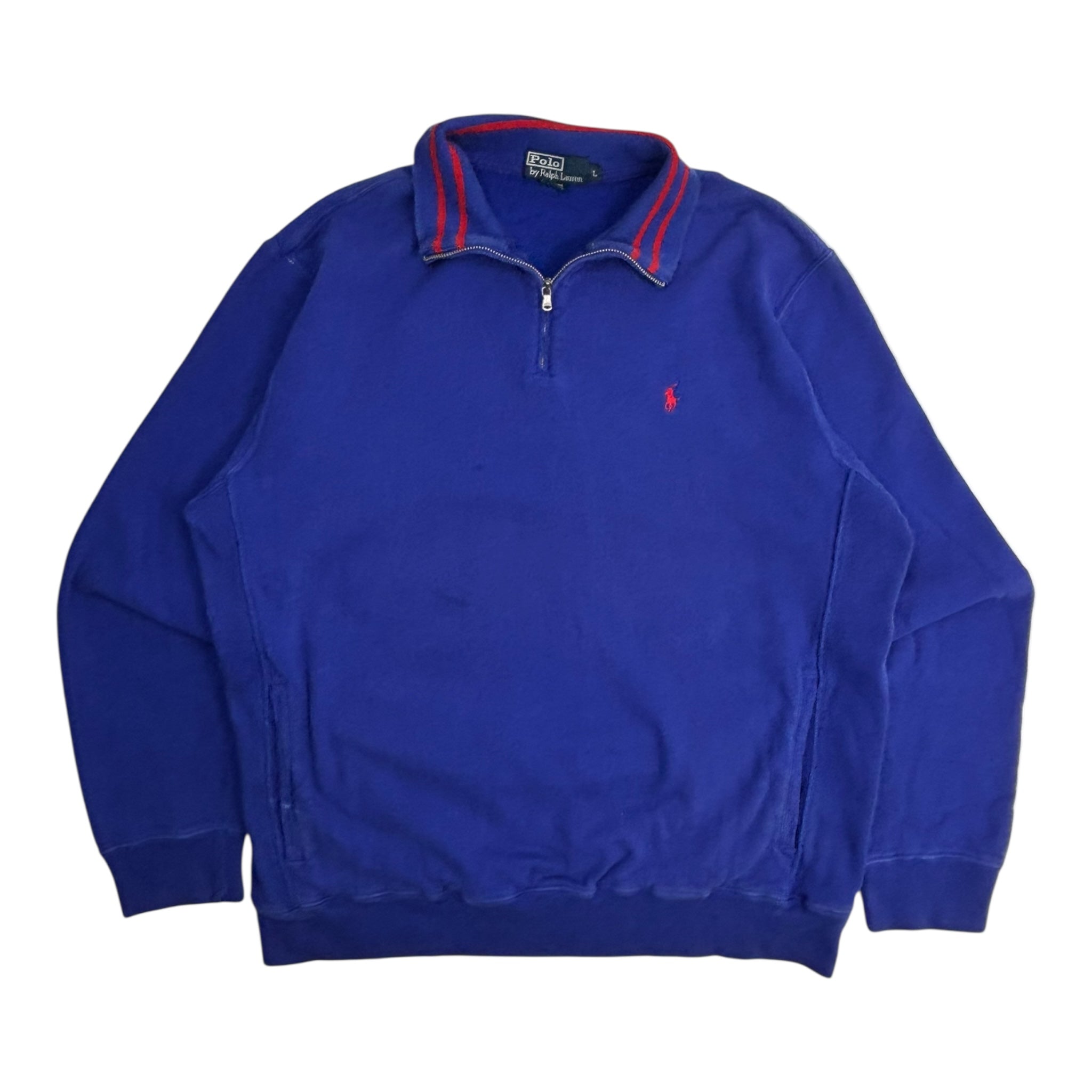 Vintage Polo Ralph Lauren Quarter Zip Royale Blue