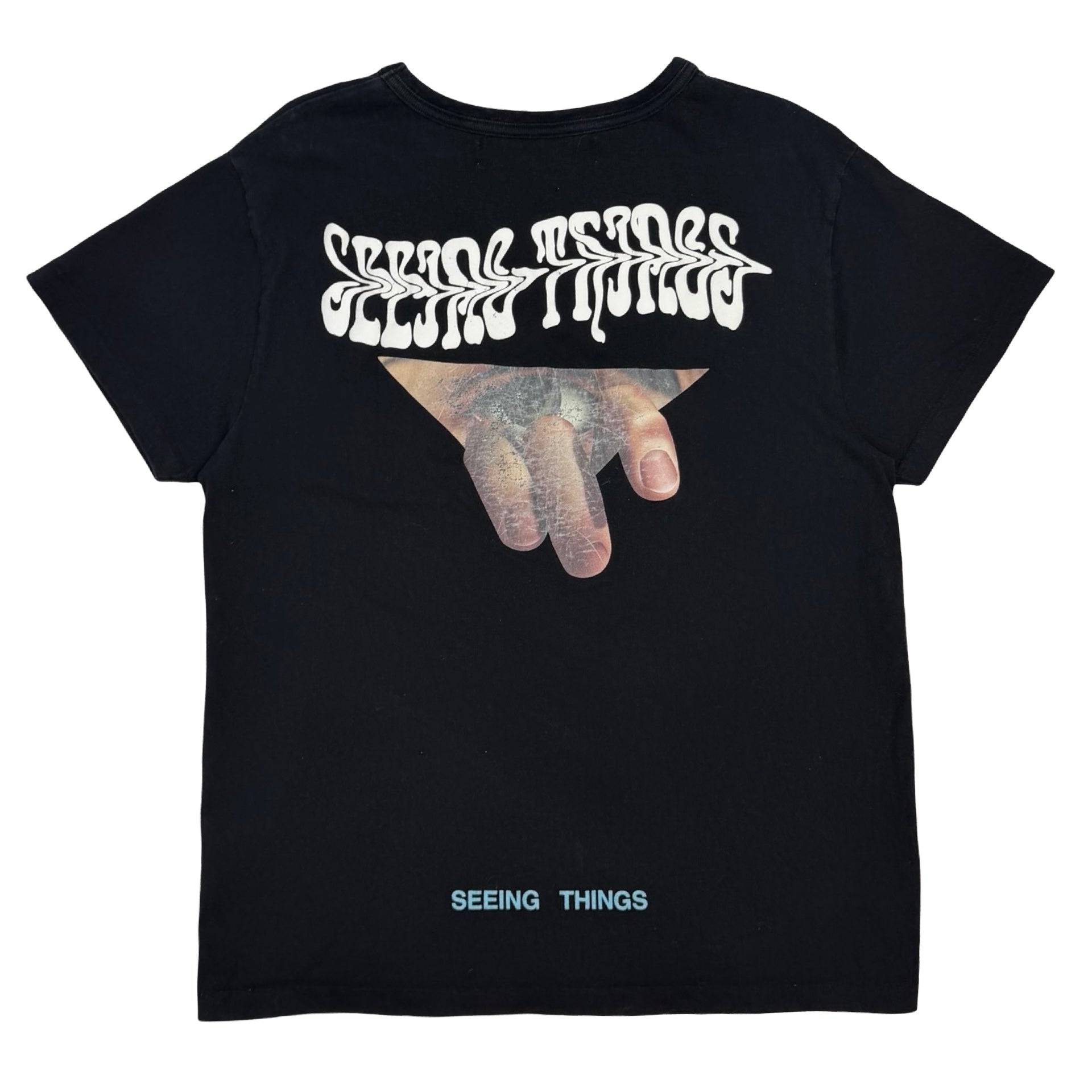 Off-White “Seeing Things” Triangle Eyes Tee Black