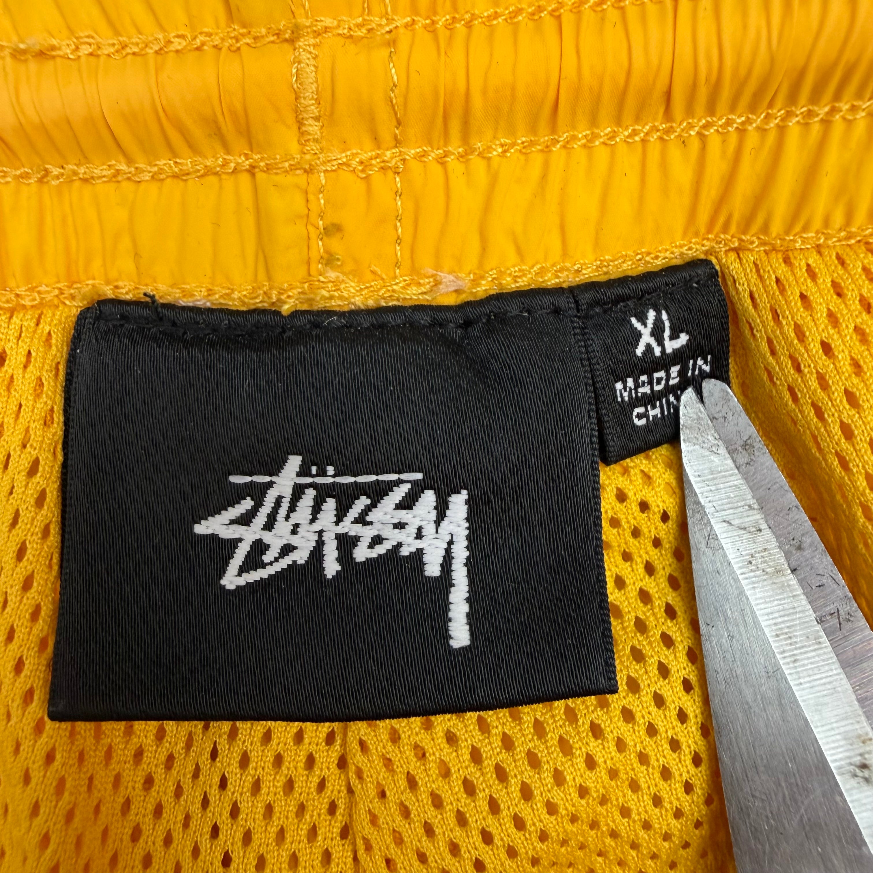 Stussy Nylon Track Pants Yellow